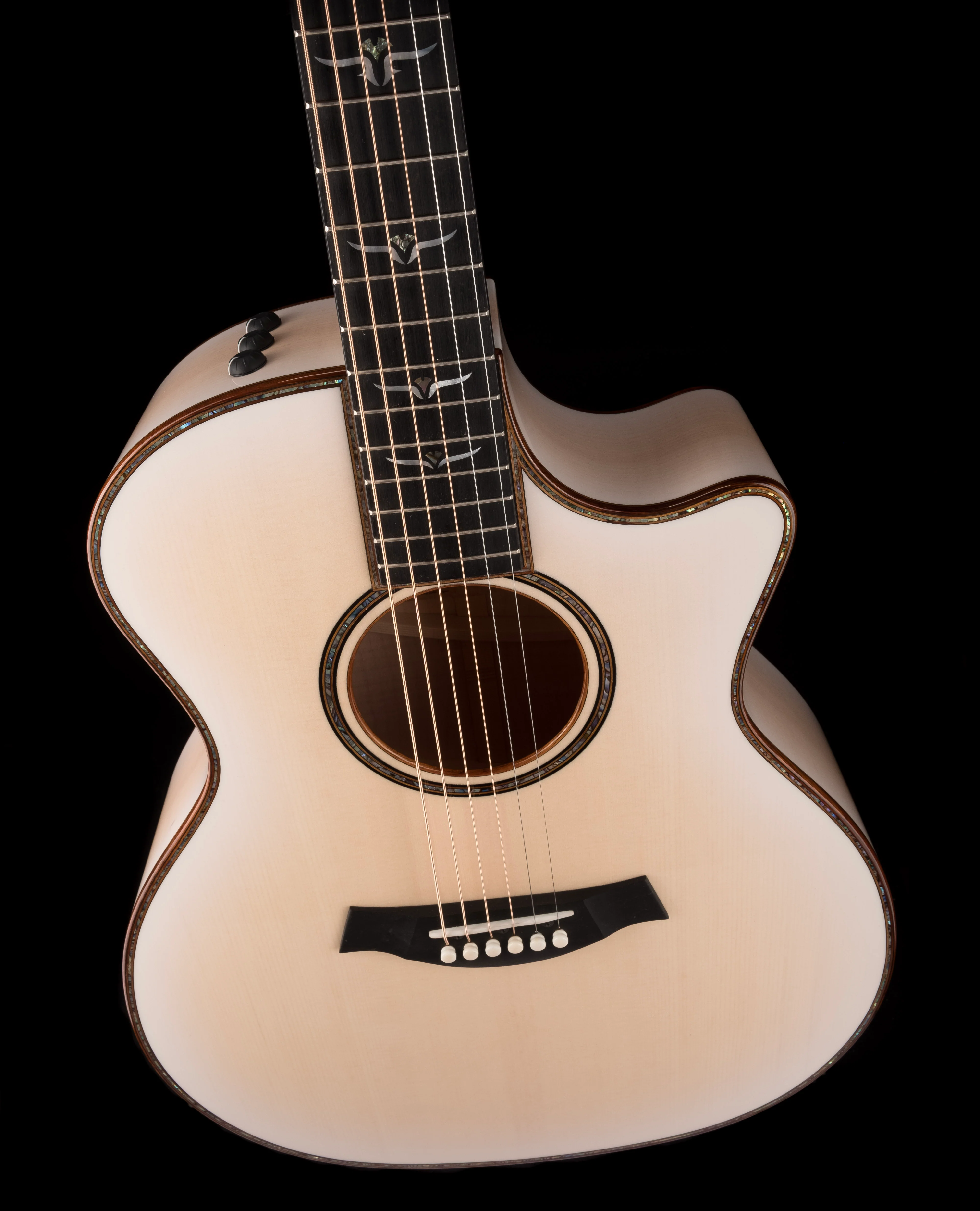 Taylor Custom Grand Auditorium C14ce Whitepearl Burst Catch Event # 22 With Case - Image 4