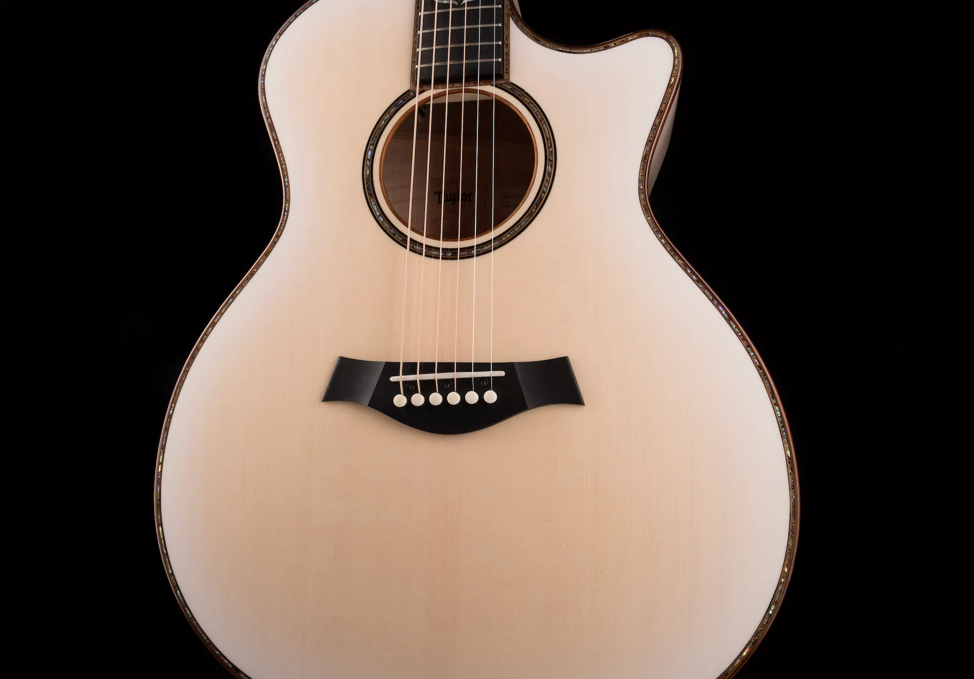 Taylor Custom Grand Auditorium C14ce Whitepearl Burst Catch Event # 22 With Case - Image 6