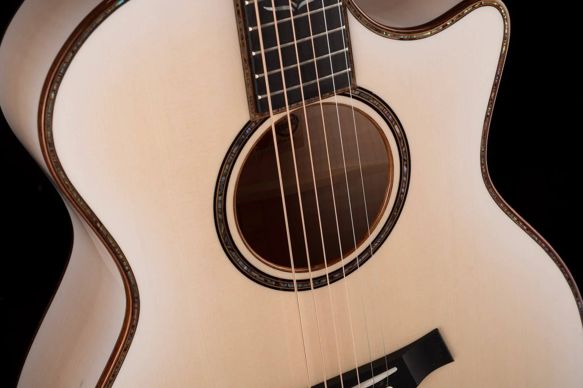 Taylor Custom Grand Auditorium C14ce Whitepearl Burst Catch Event # 22 With Case - Image 7