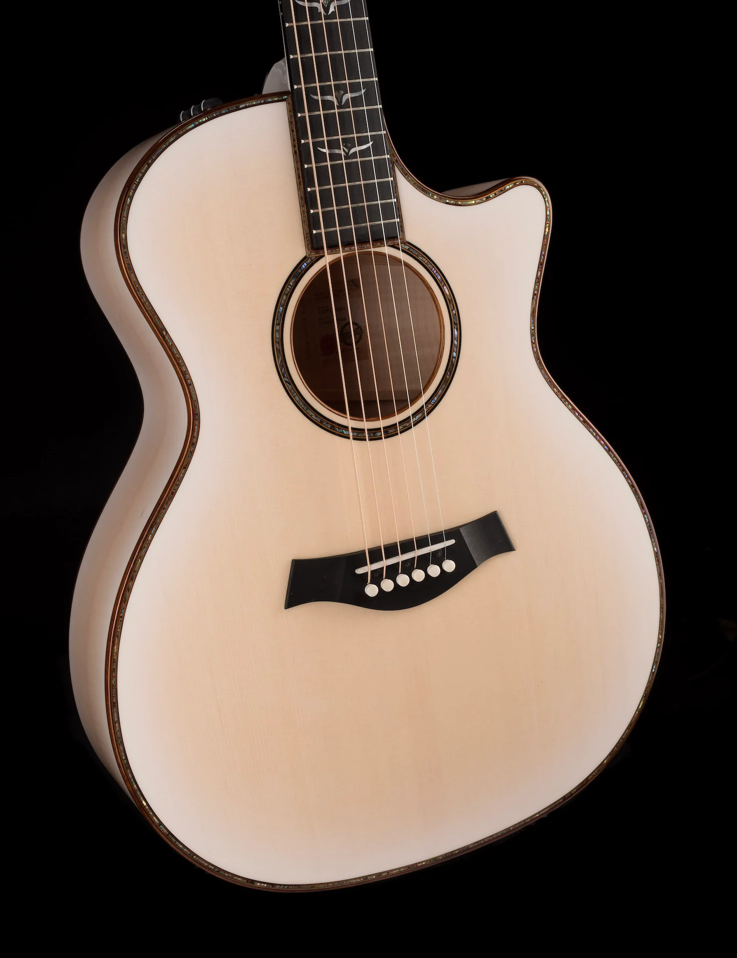 Taylor Custom Grand Auditorium C14ce Whitepearl Burst Catch Event # 22 With Case - Image 8