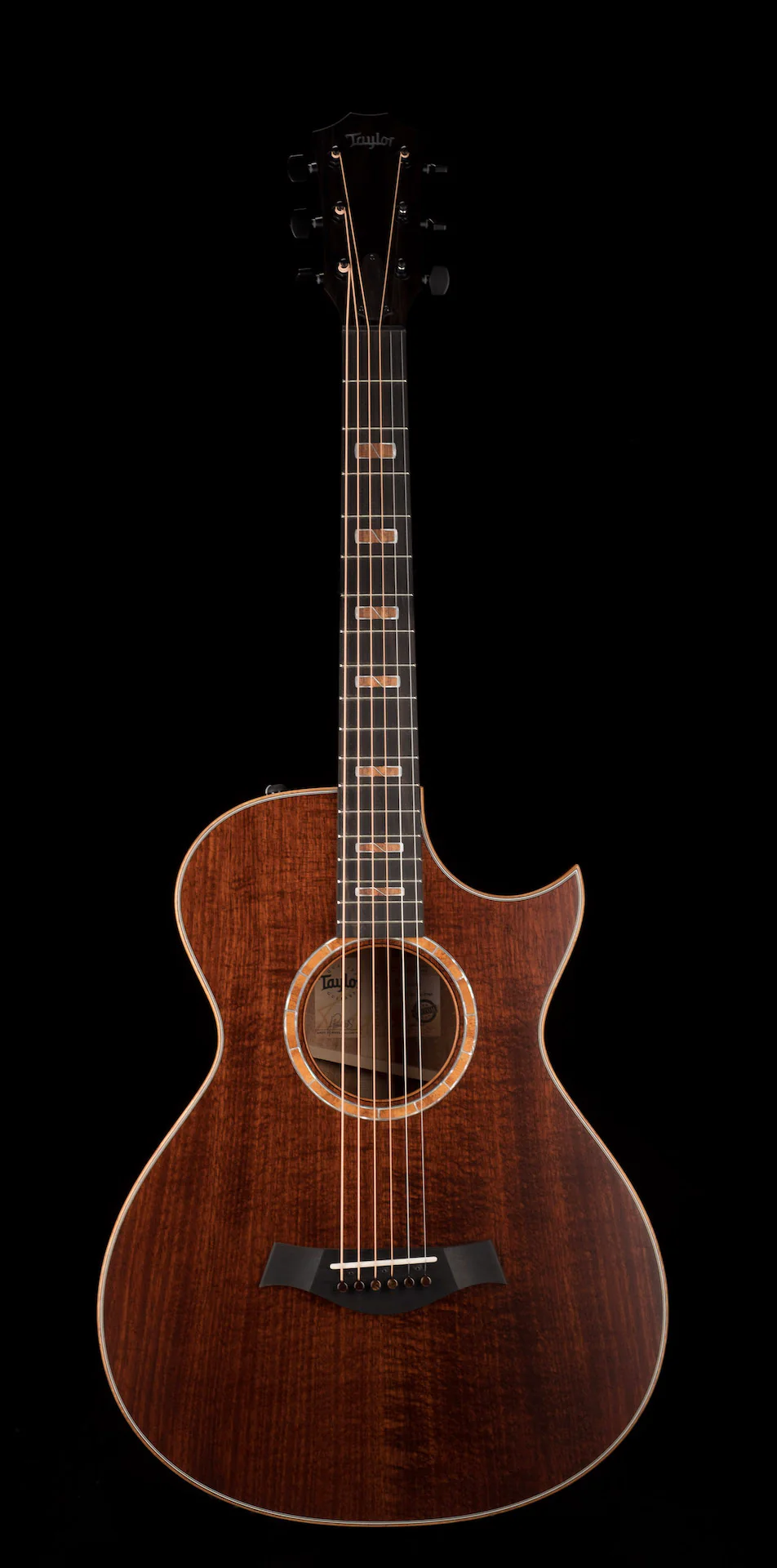 Taylor Custom Catch Event Grand Concert 12 Fret Figured Blackwood - Catch Event # 37 with Case - Image 2