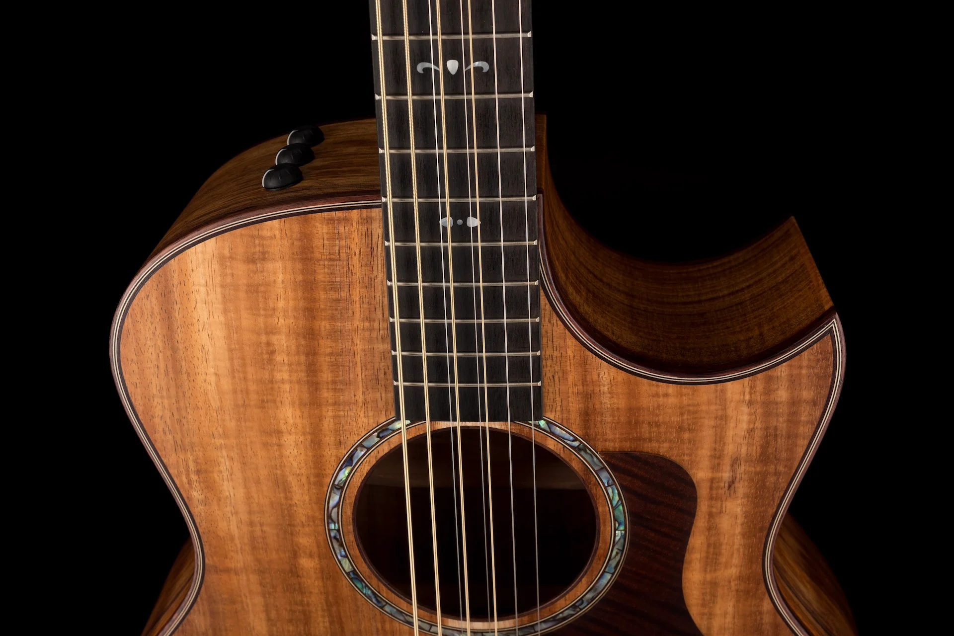 Taylor Custom Grand Symphony 8-String Baritone C26ce Koa - Catch Event # 24 - with Case - Image 3