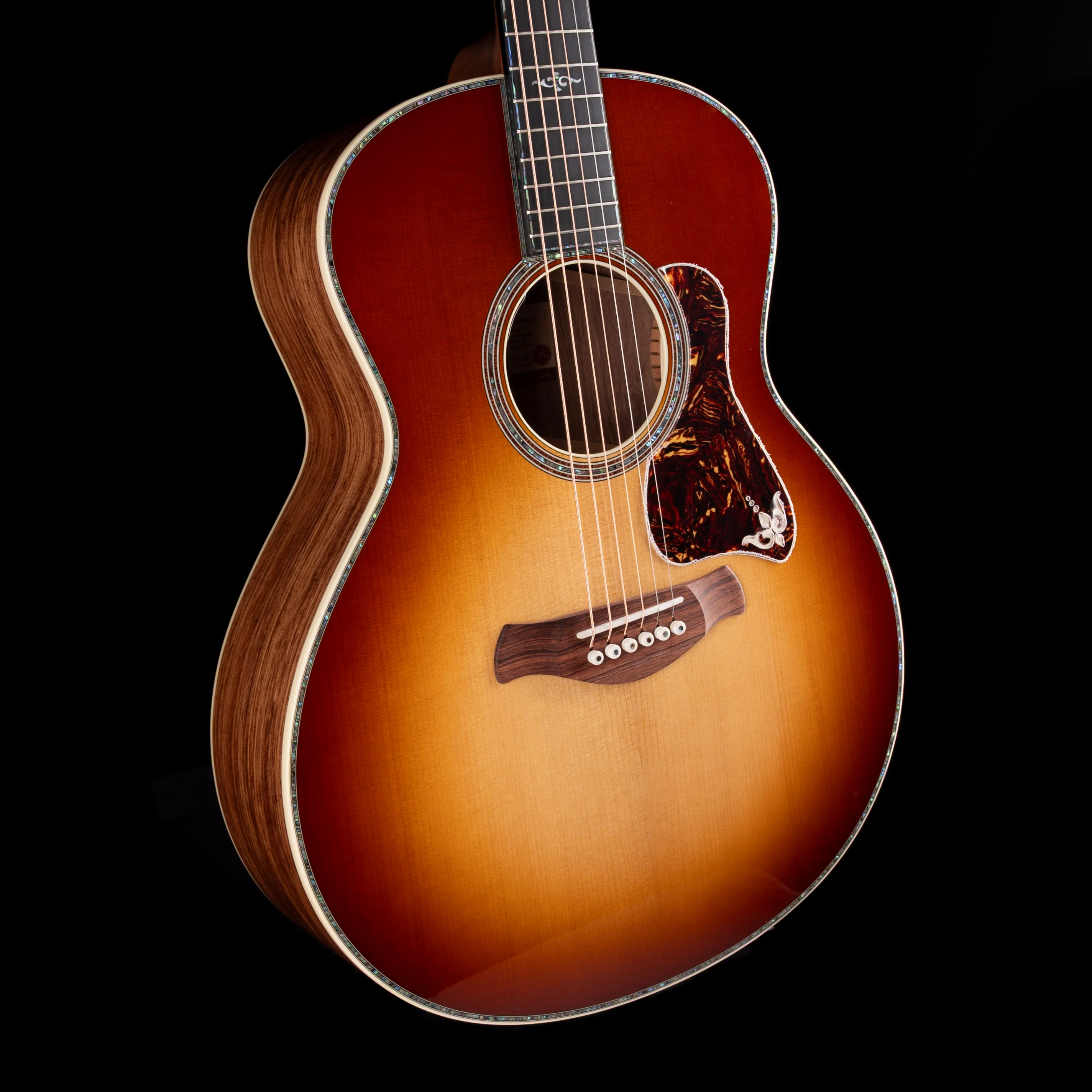 Taylor Gold Label 914e Teardrop Sunburst Acoustic Electric Guitar with Case - Image 7