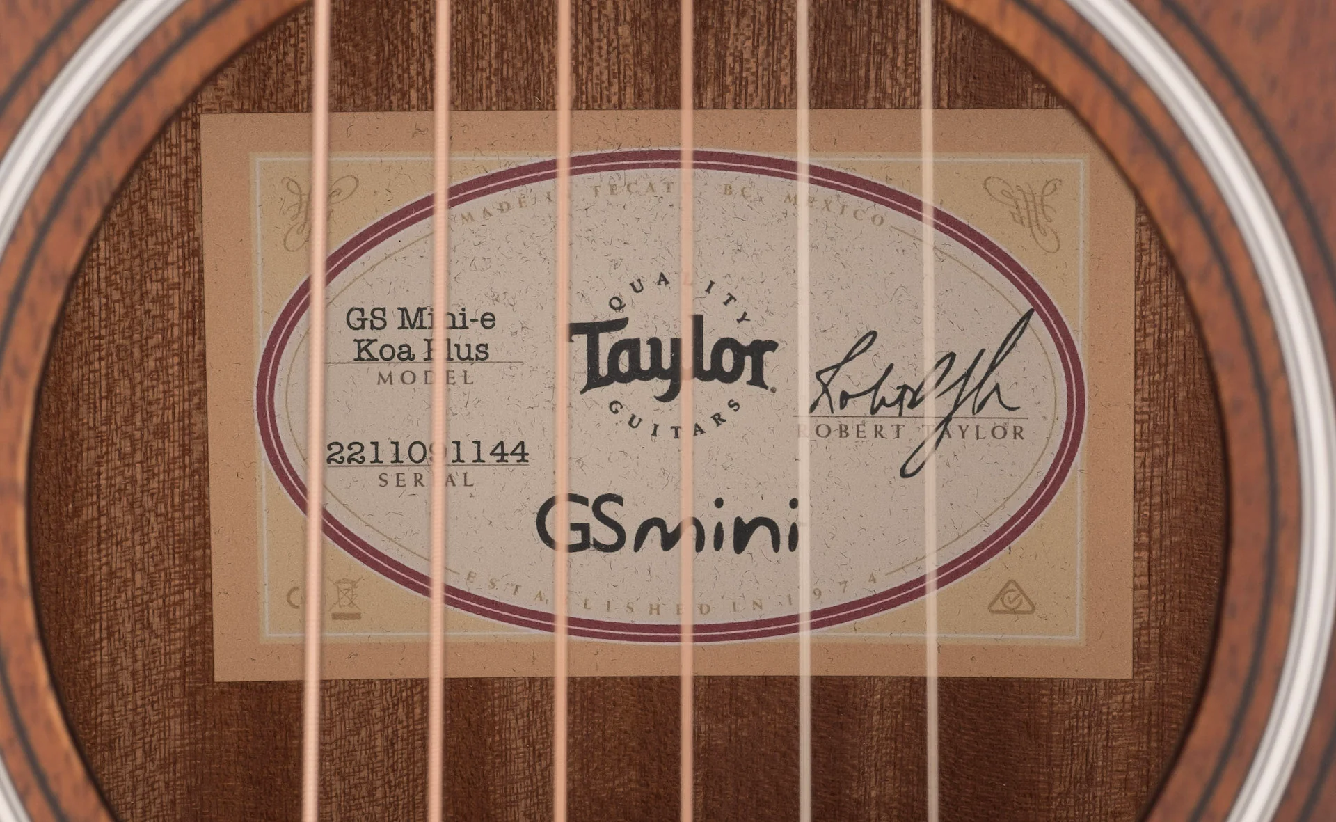 Taylor GS Mini-e Koa Plus Acoustic Electric Guitar With Aerocase ***B-Stock*** - Image 10