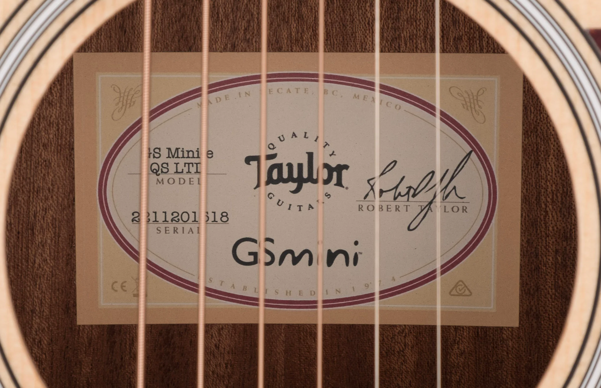 Taylor GS Mini-e QS LTD Acoustic Electric Guitar With Bag - Image 7