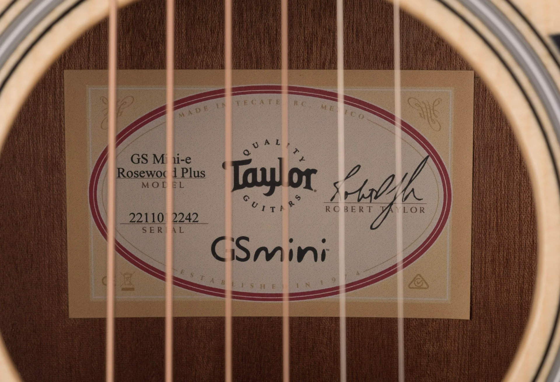 Taylor GS Mini-e Rosewood Plus With AeroCase - Image 10