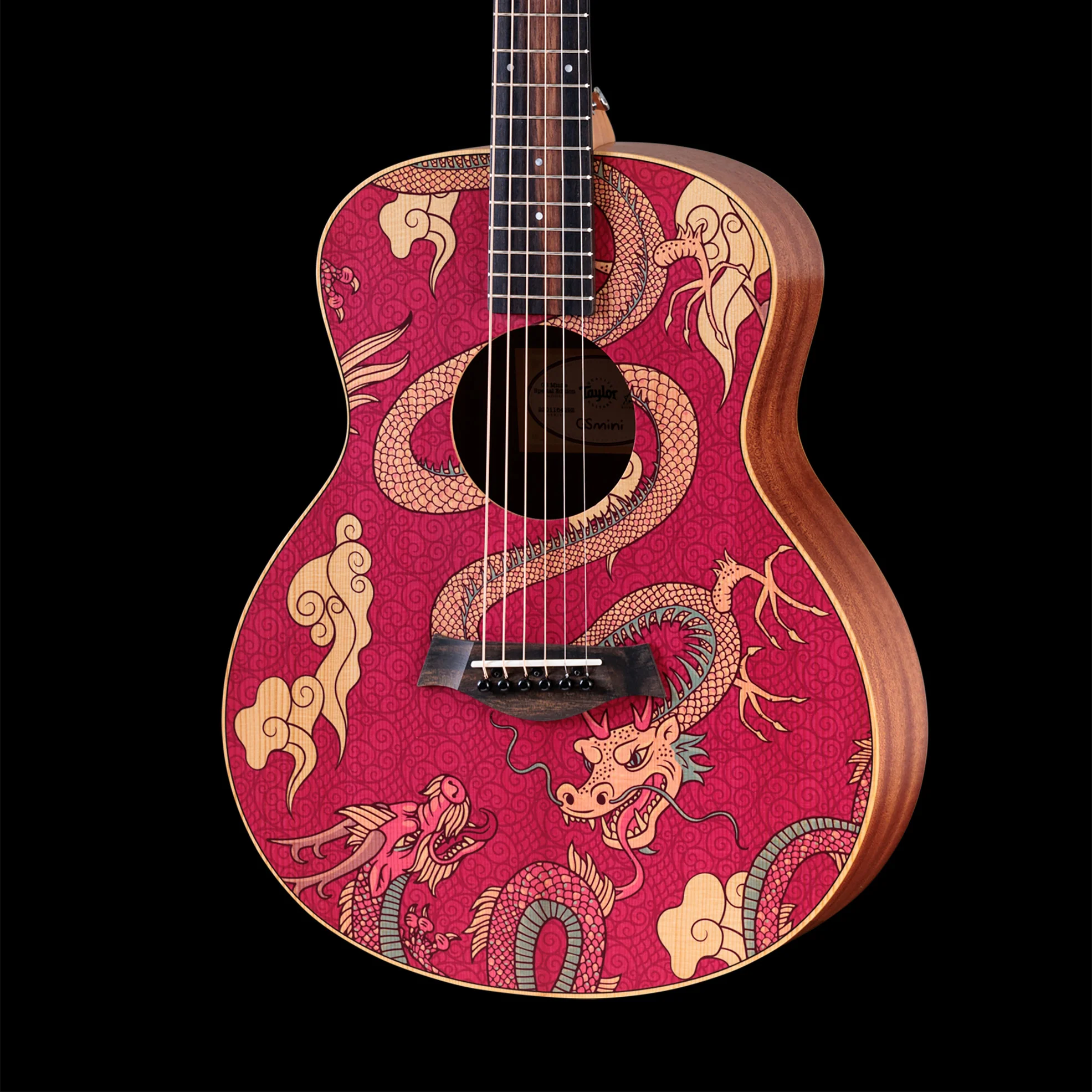 Taylor GS Mini-e Special Edition Dragon Acoustic Electric Guitar With Gig Bag