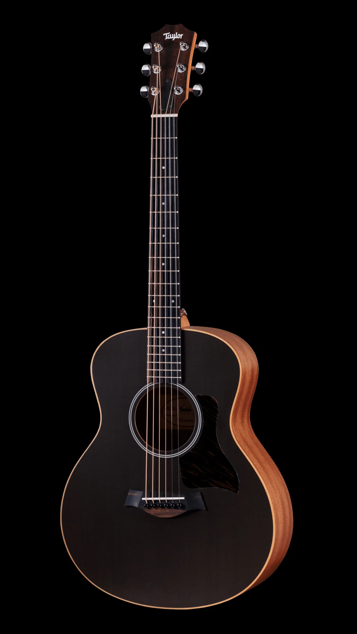 Taylor GS Mini-e Special Edition Transparent Black Acoustic Electric Guitar With Gig Bag - Image 2