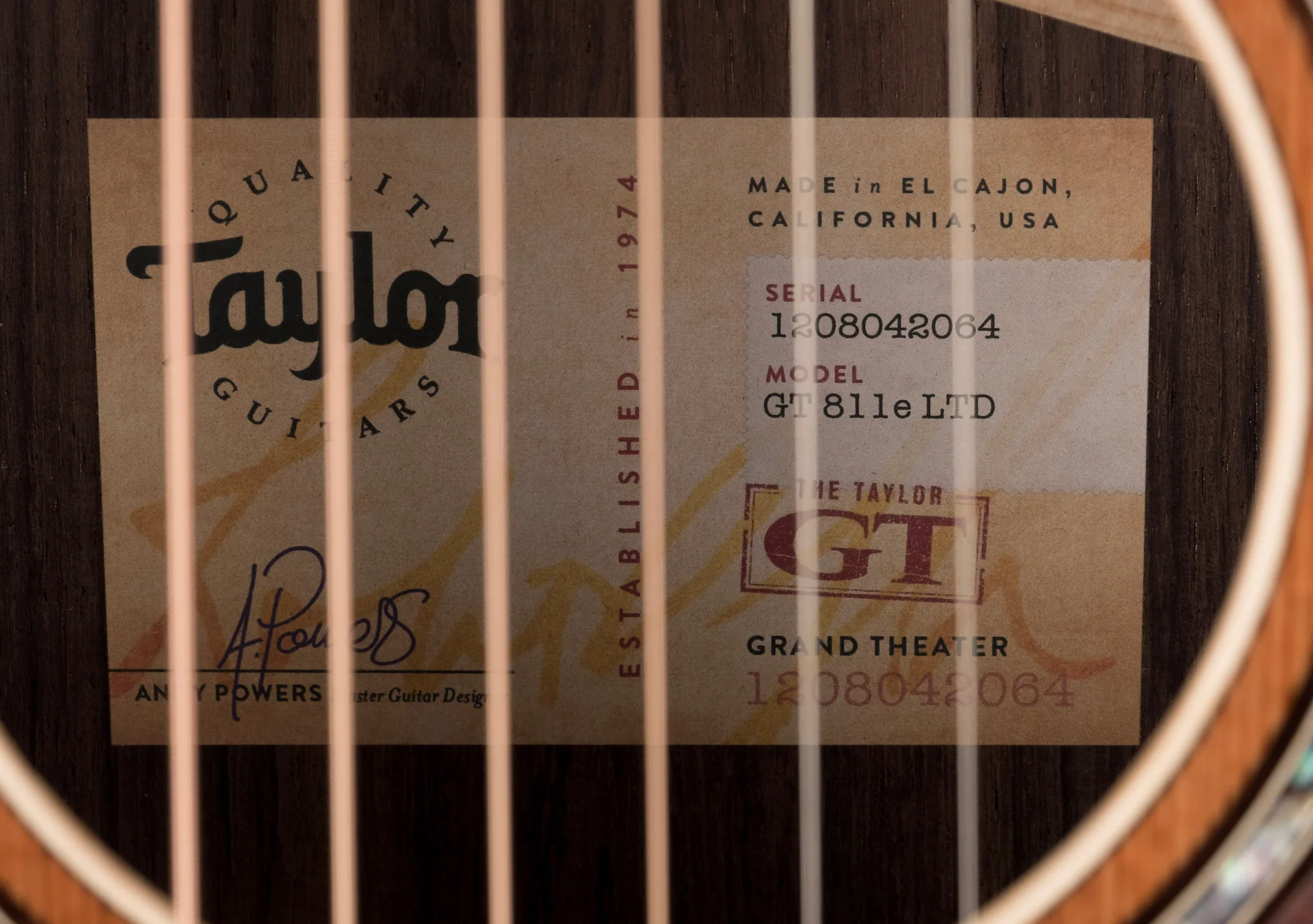 Taylor GT 811e Sinker LTD Acoustic Electric Guitar With AeroCase - Image 11