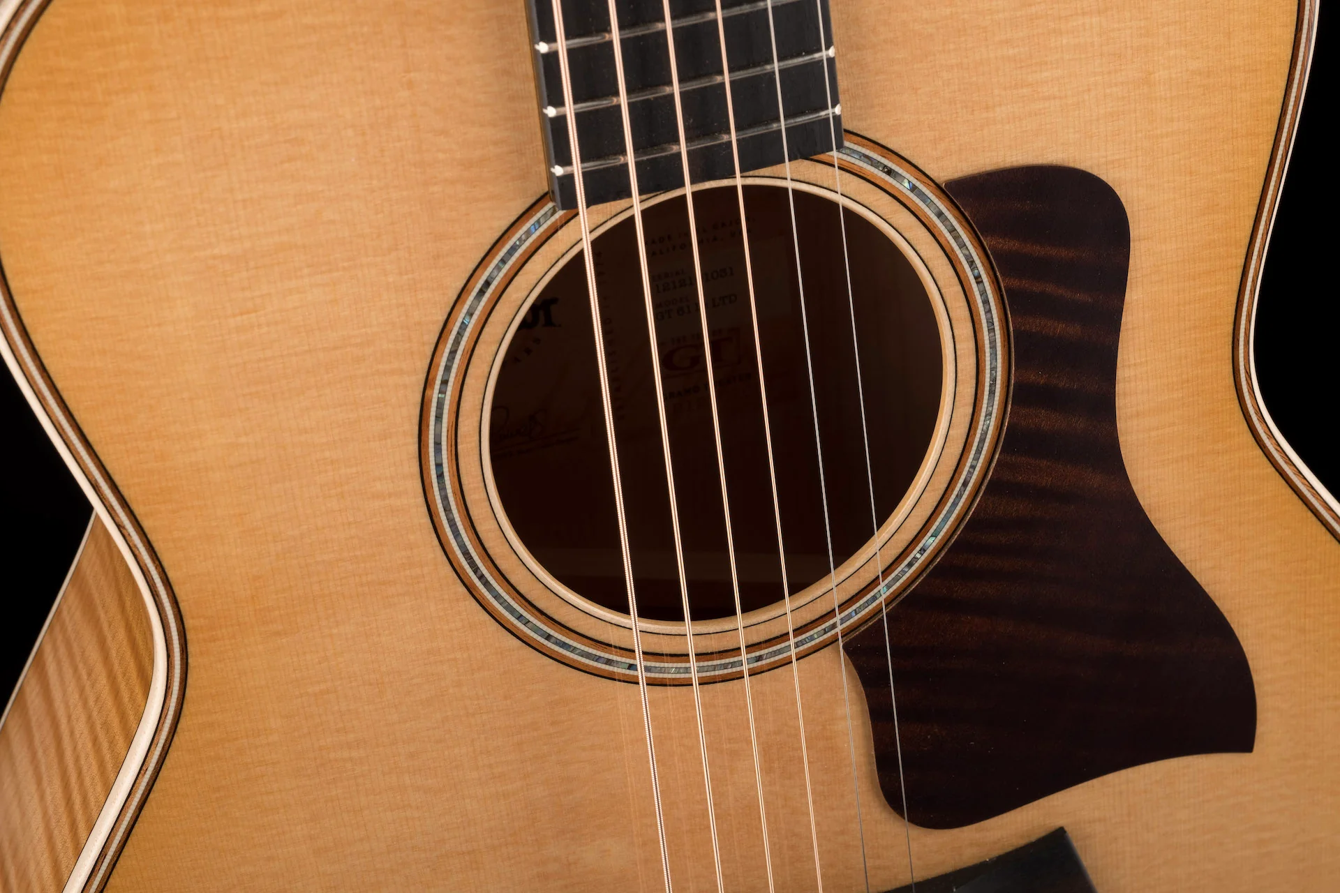 Taylor GT611e LTD Grand Theater Figured Big Leaf Maple Antique Blonde (2022) Acoustic-Electric Guitar With Aerocase - Serial # 1212101031 - Image 7