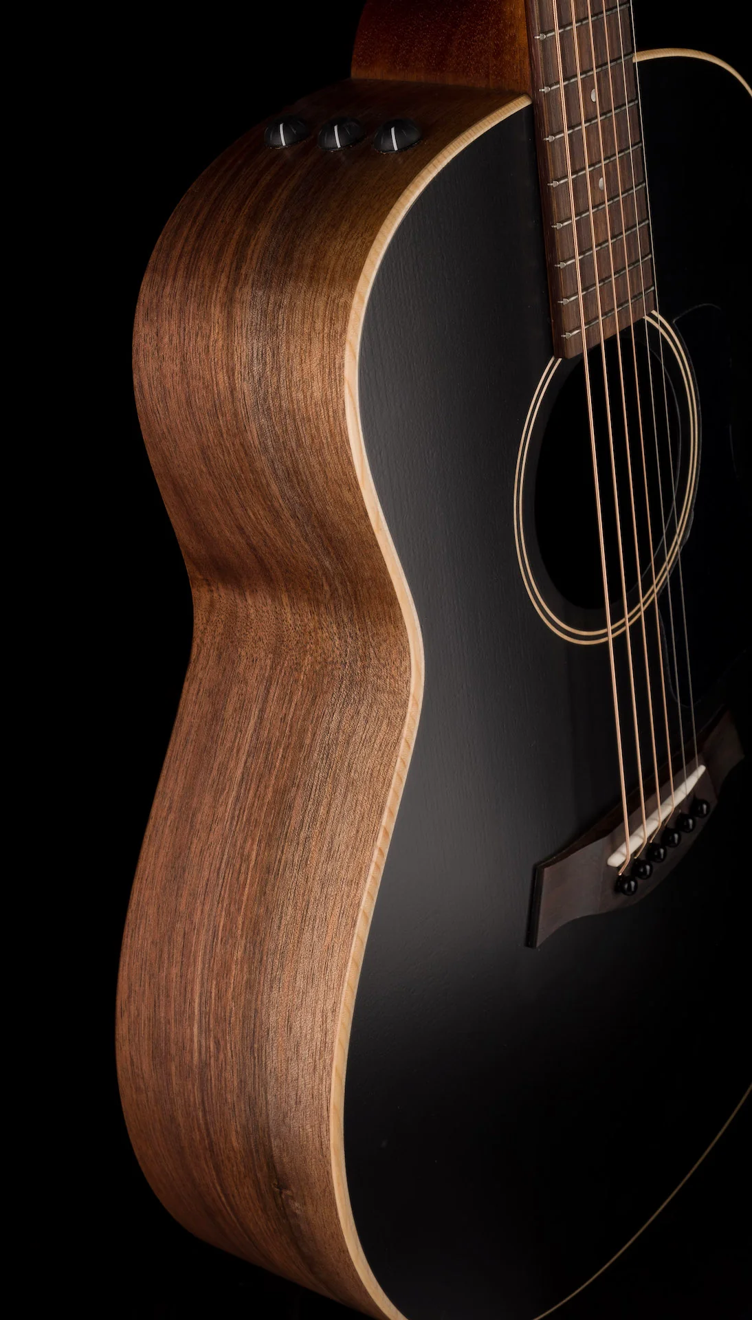 Taylor GTe Blacktop Grand Theater (2022) Acoustic Electric Guitar With Aerocase - Serial # 1212151010 - Image 10