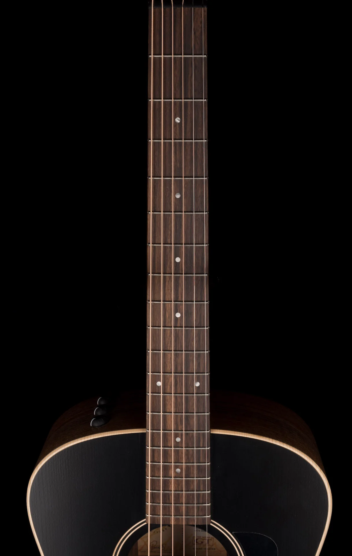 Taylor GTe Blacktop Grand Theater (2022) Acoustic Electric Guitar With Aerocase - Serial # 1212151010 - Image 12