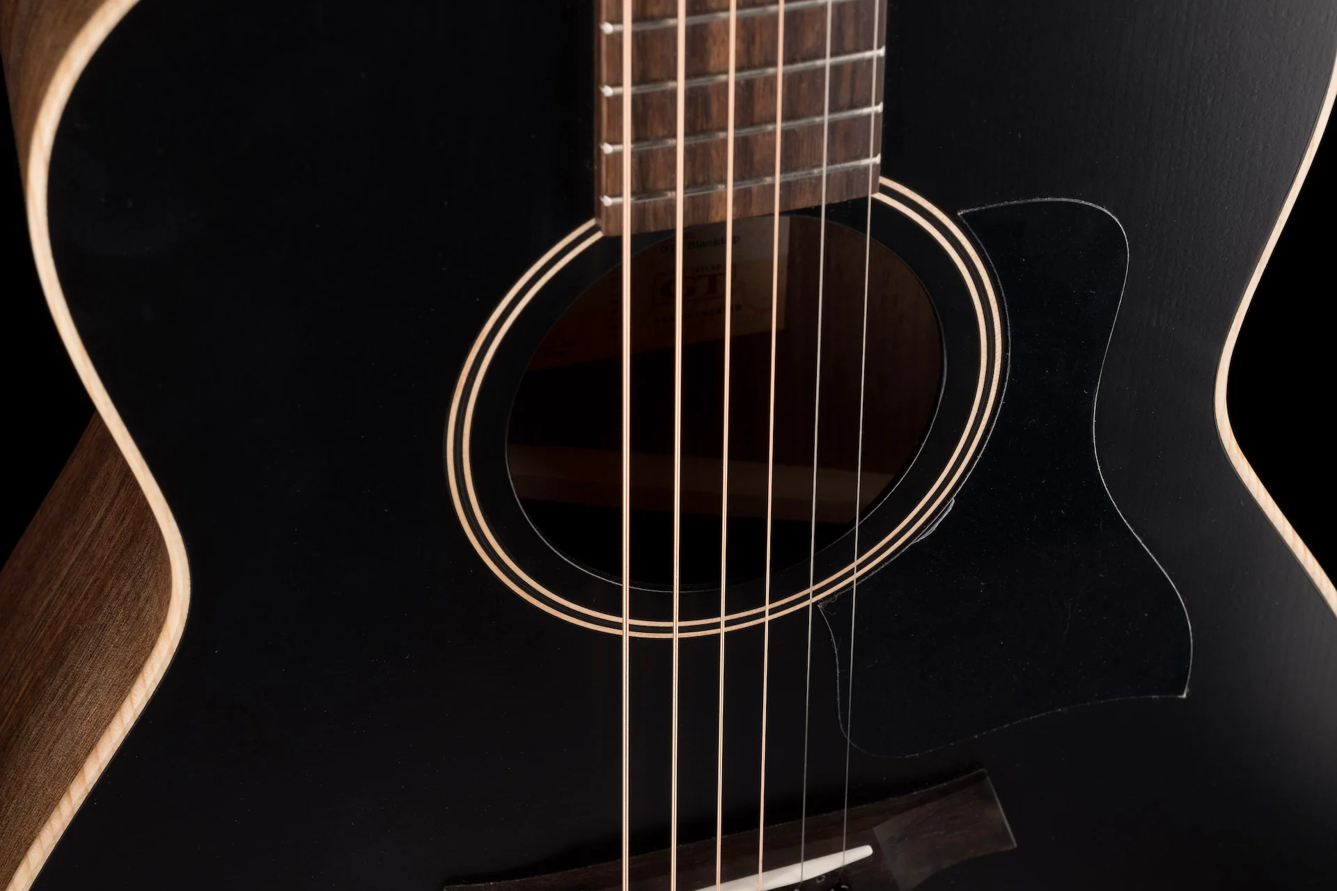 Taylor GTe Blacktop Grand Theater (2022) Acoustic Electric Guitar With Aerocase - Serial # 1212151010 - Image 7
