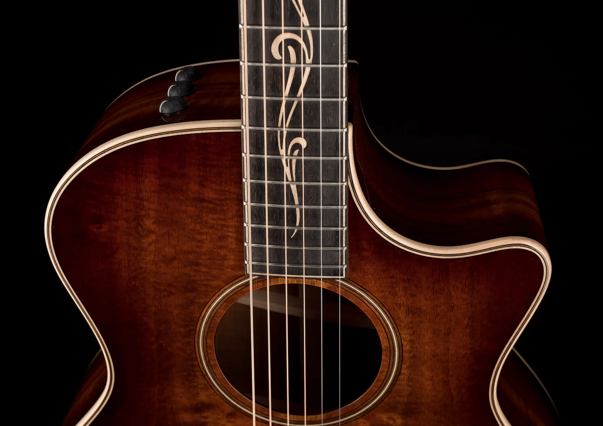 Taylor K24ce Acoustic Electric Guitar With Case - Image 3