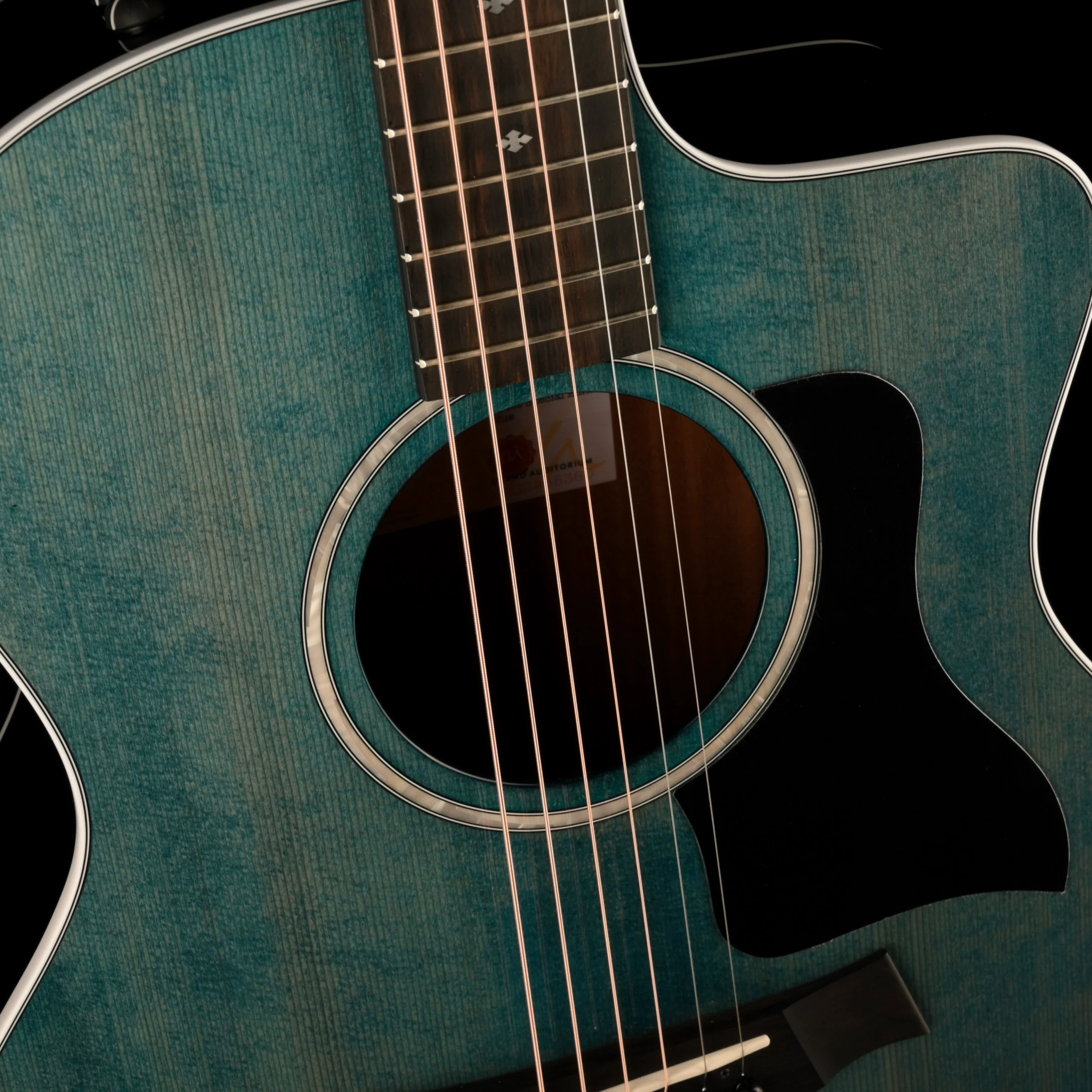 Taylor Special Edition 214ce Plus Trans Blue Top with Gig Bag - Image 4