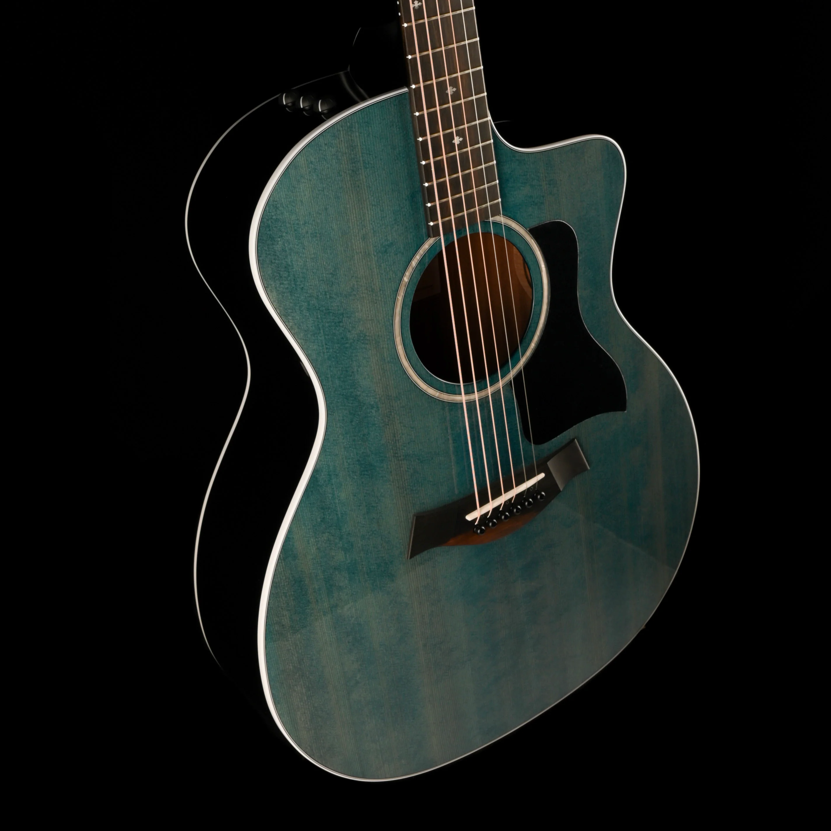 Taylor Special Edition 214ce Plus Trans Blue Top with Gig Bag - Image 5