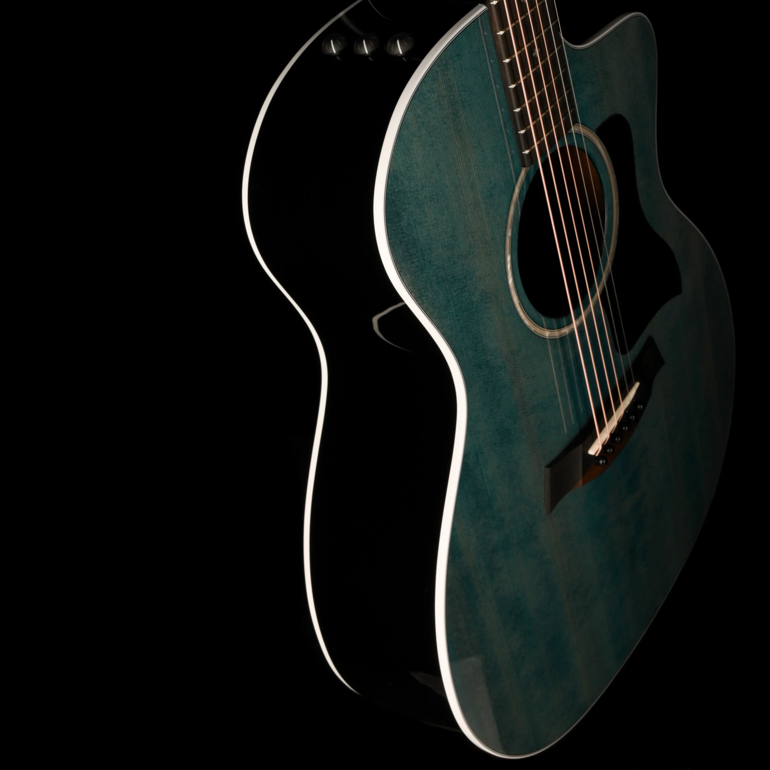 Taylor Special Edition 214ce Plus Trans Blue Top with Gig Bag - Image 6