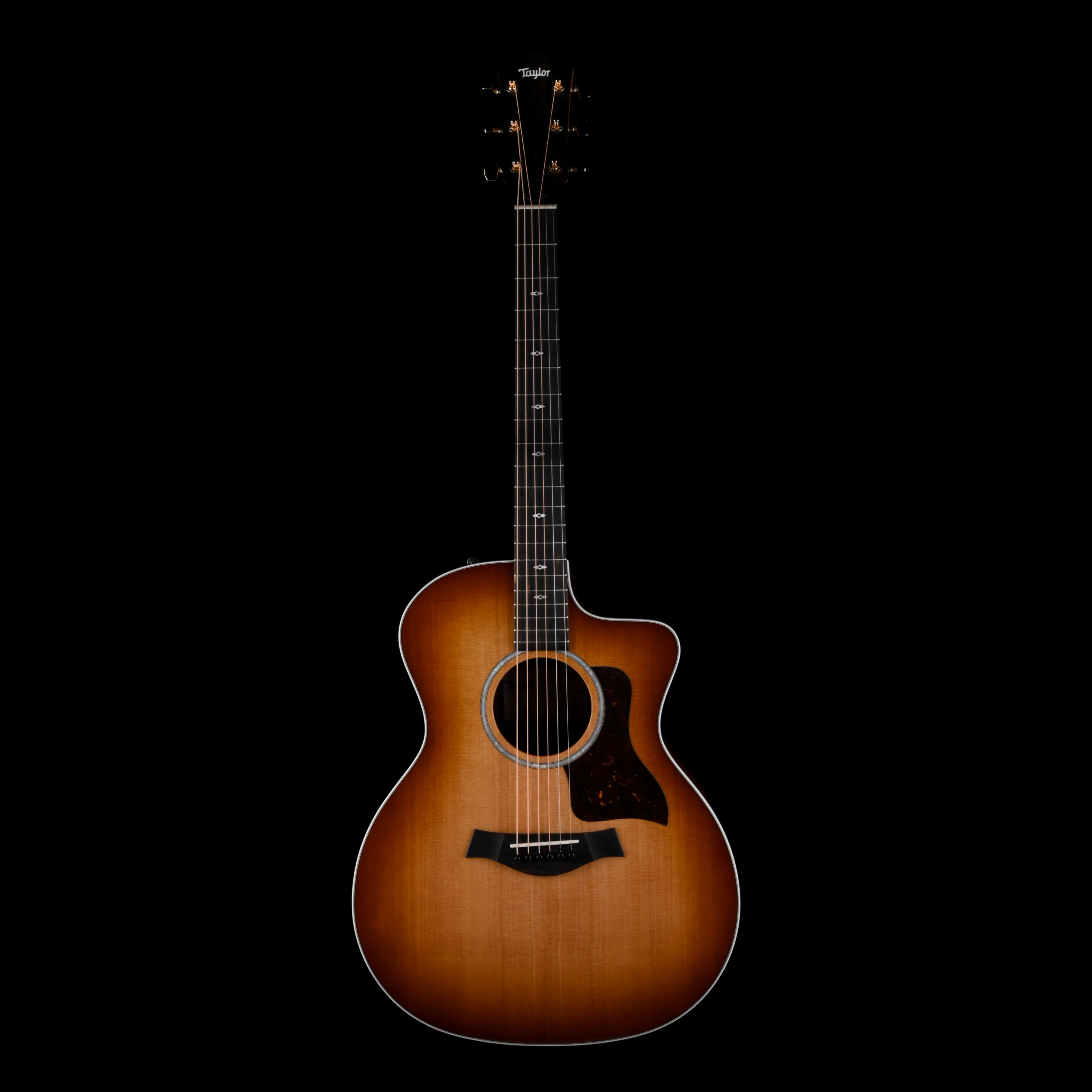 Taylor Special Edition 214ce Tigerwood Shaded Edgeburst Acoustic Electric Guitar With Case - Image 2