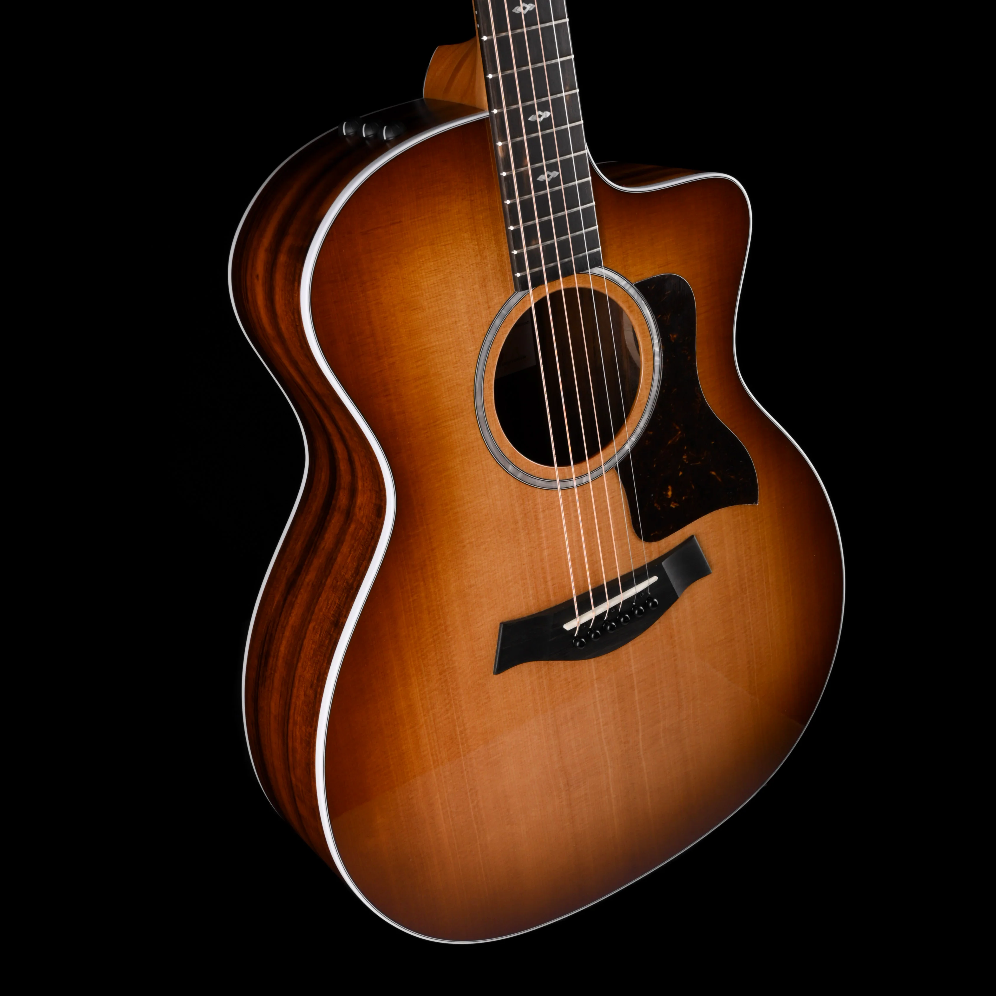 Taylor Special Edition 214ce Tigerwood Shaded Edgeburst Acoustic Electric Guitar With Case - Image 6