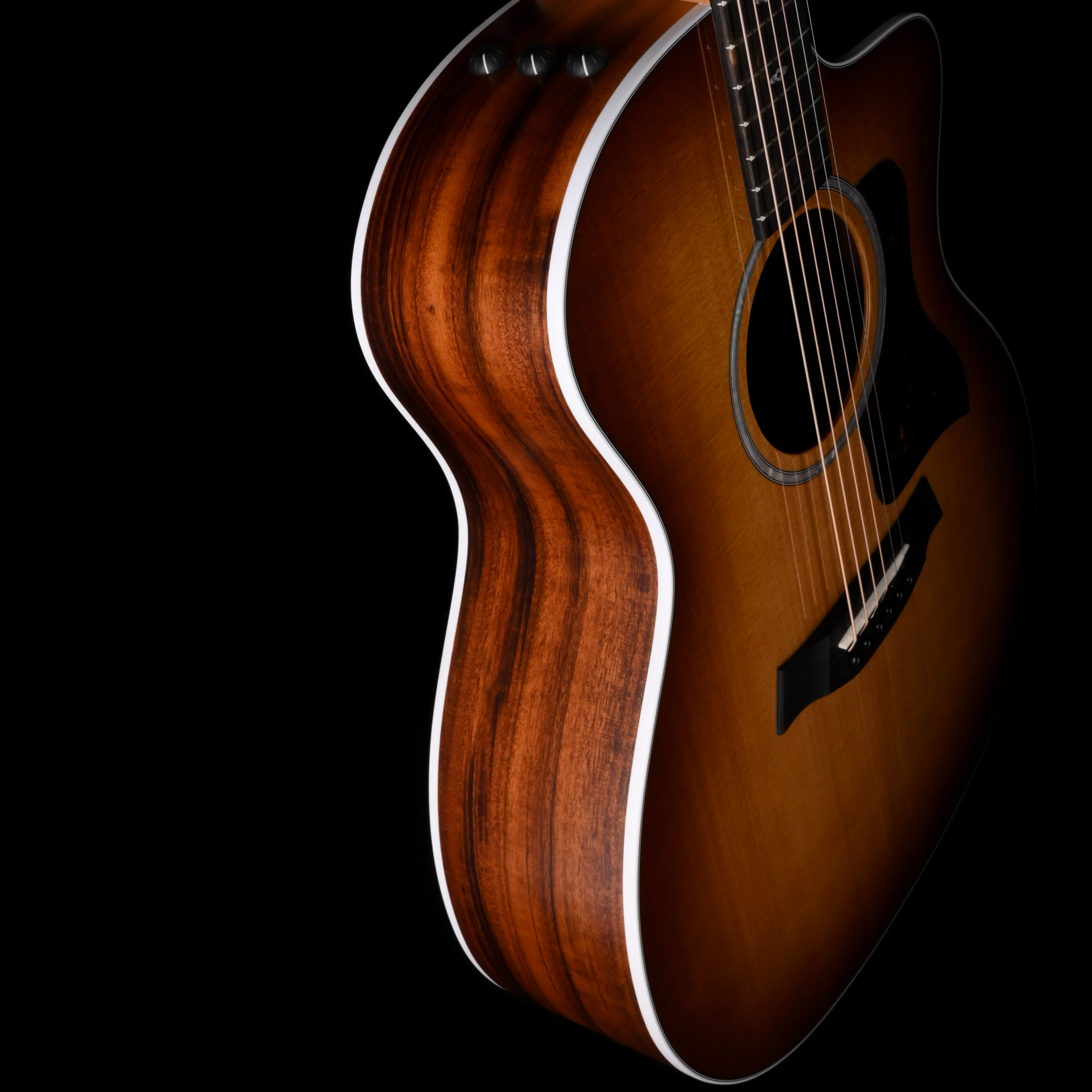 Taylor Special Edition 214ce Tigerwood Shaded Edgeburst Acoustic Electric Guitar With Case - Image 7