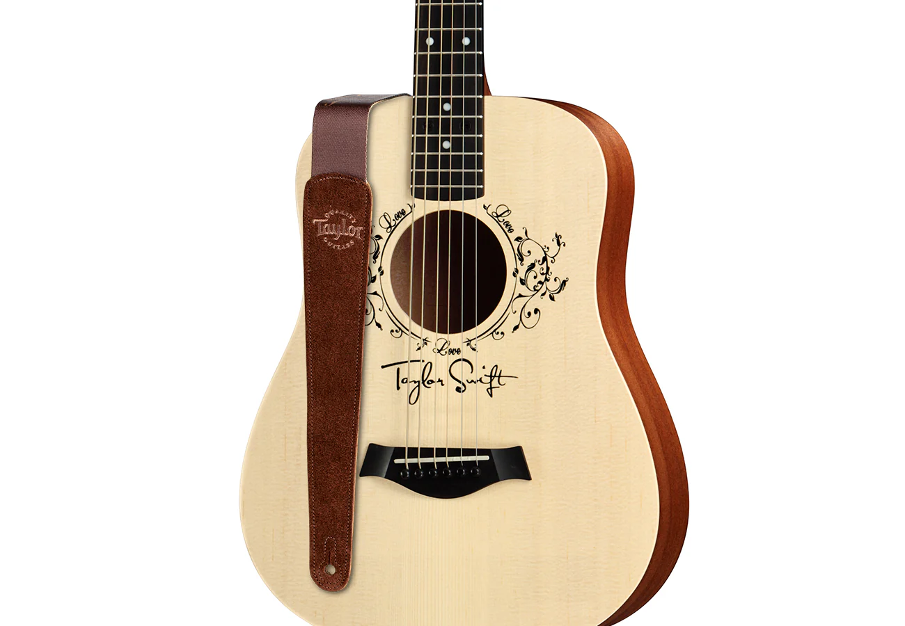 Taylor Swift Guitar Strap Signature  Brown - Image 2