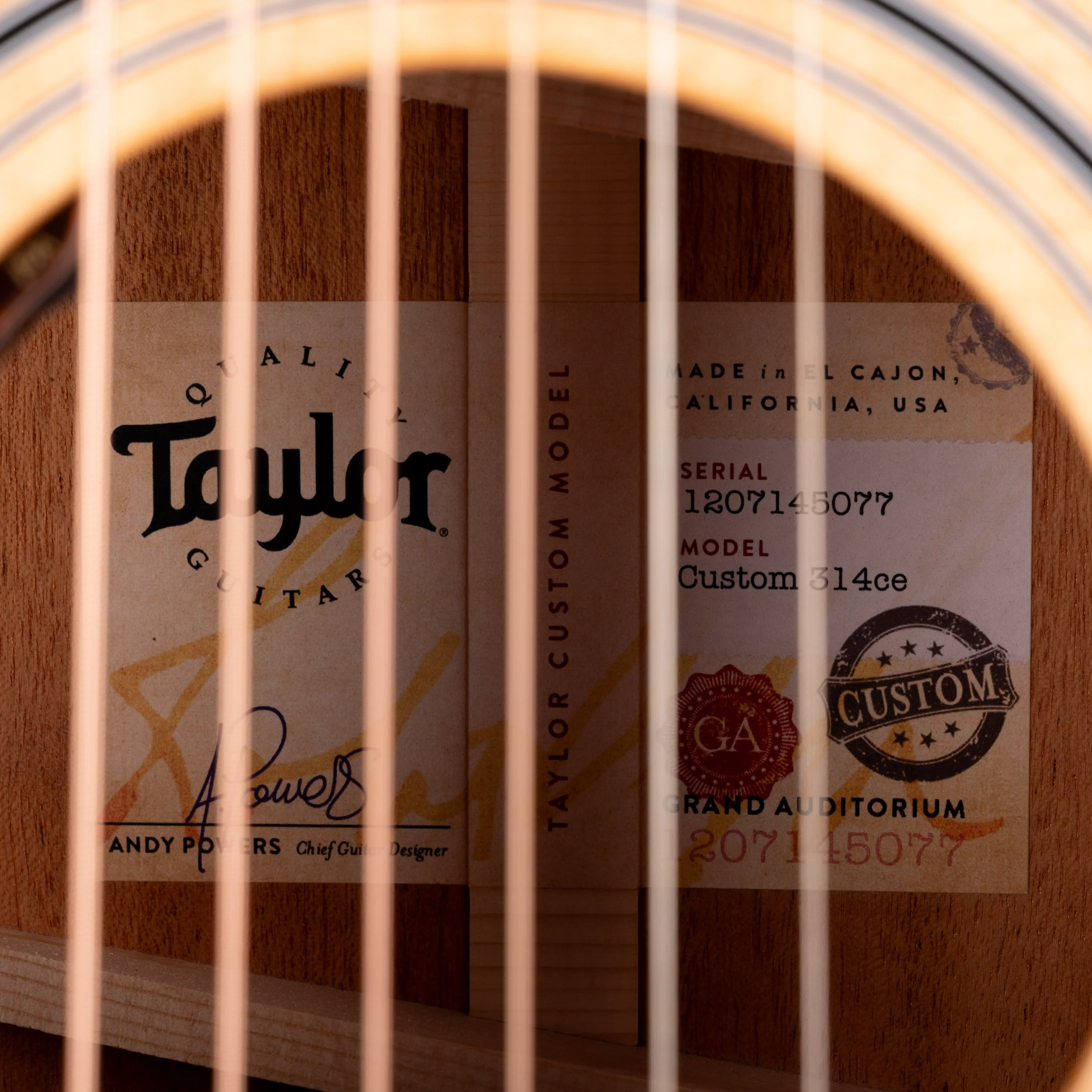 Taylor Truetone Custom Select 314ce Grand Auditorium Mahogany Natural with Case - Image 8