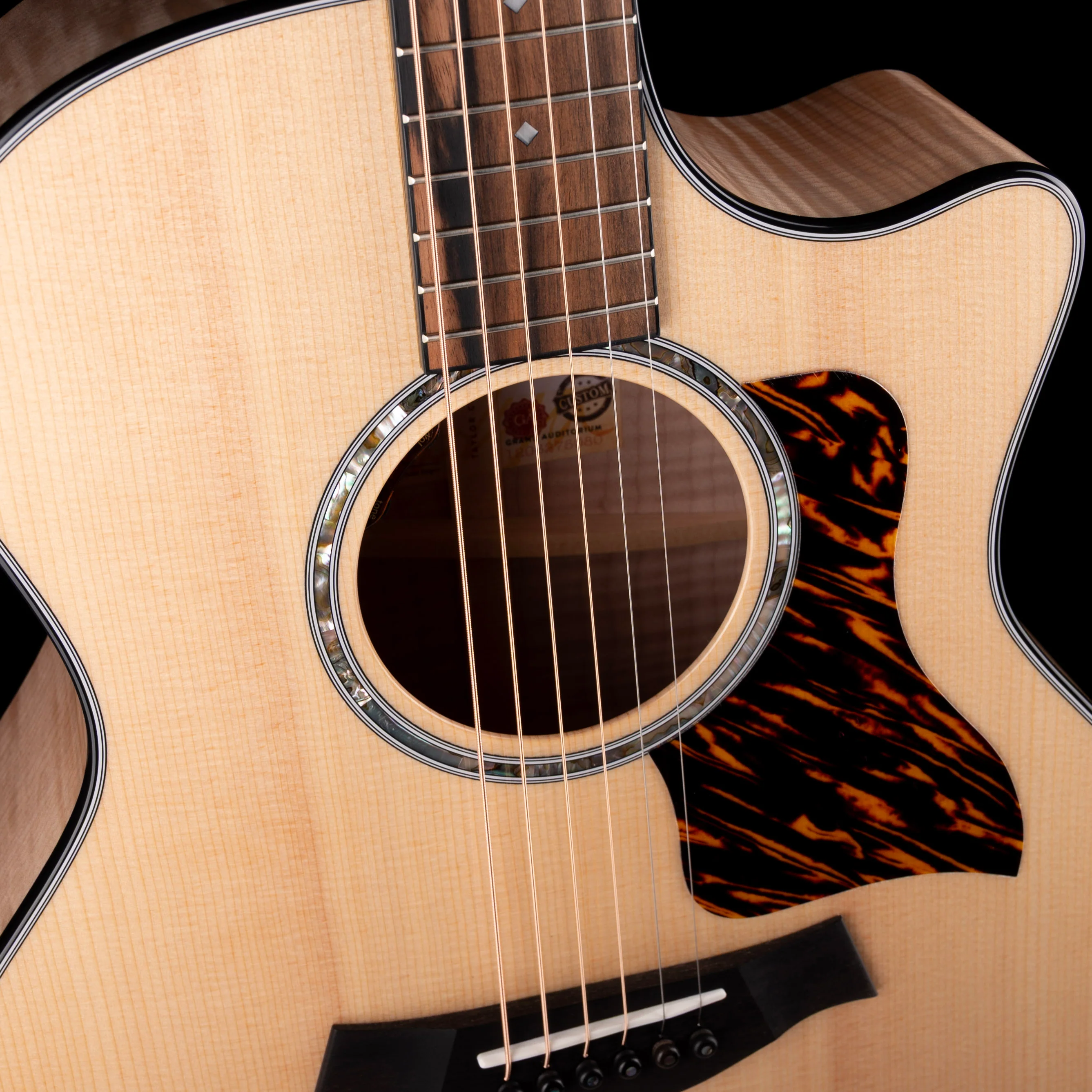 Taylor Truetone Custom Select 614ce Maple with Sitka Spruce Natural With Case - REDO SPECS - Image 4