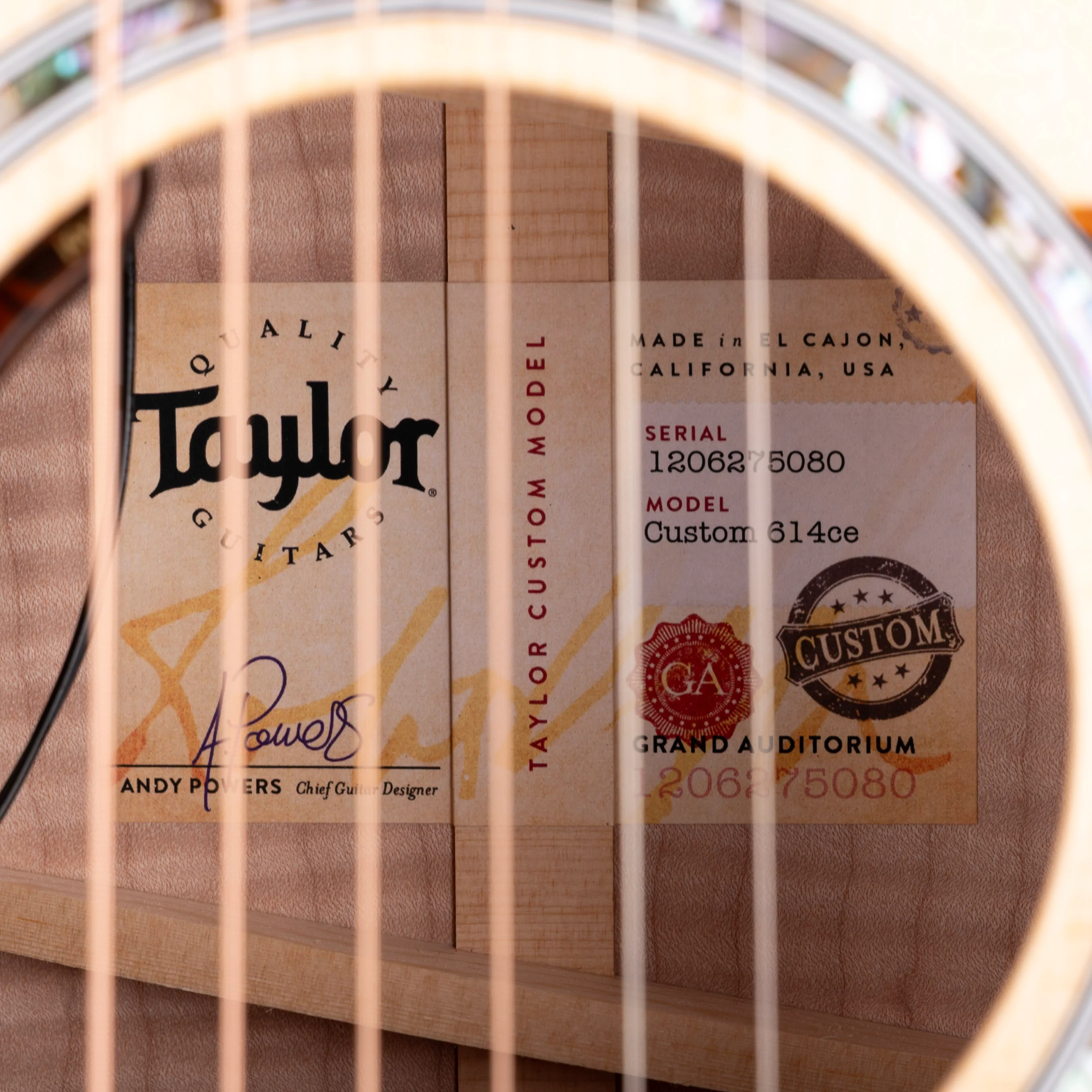 Taylor Truetone Custom Select 614ce Maple with Sitka Spruce Natural With Case - REDO SPECS - Image 9