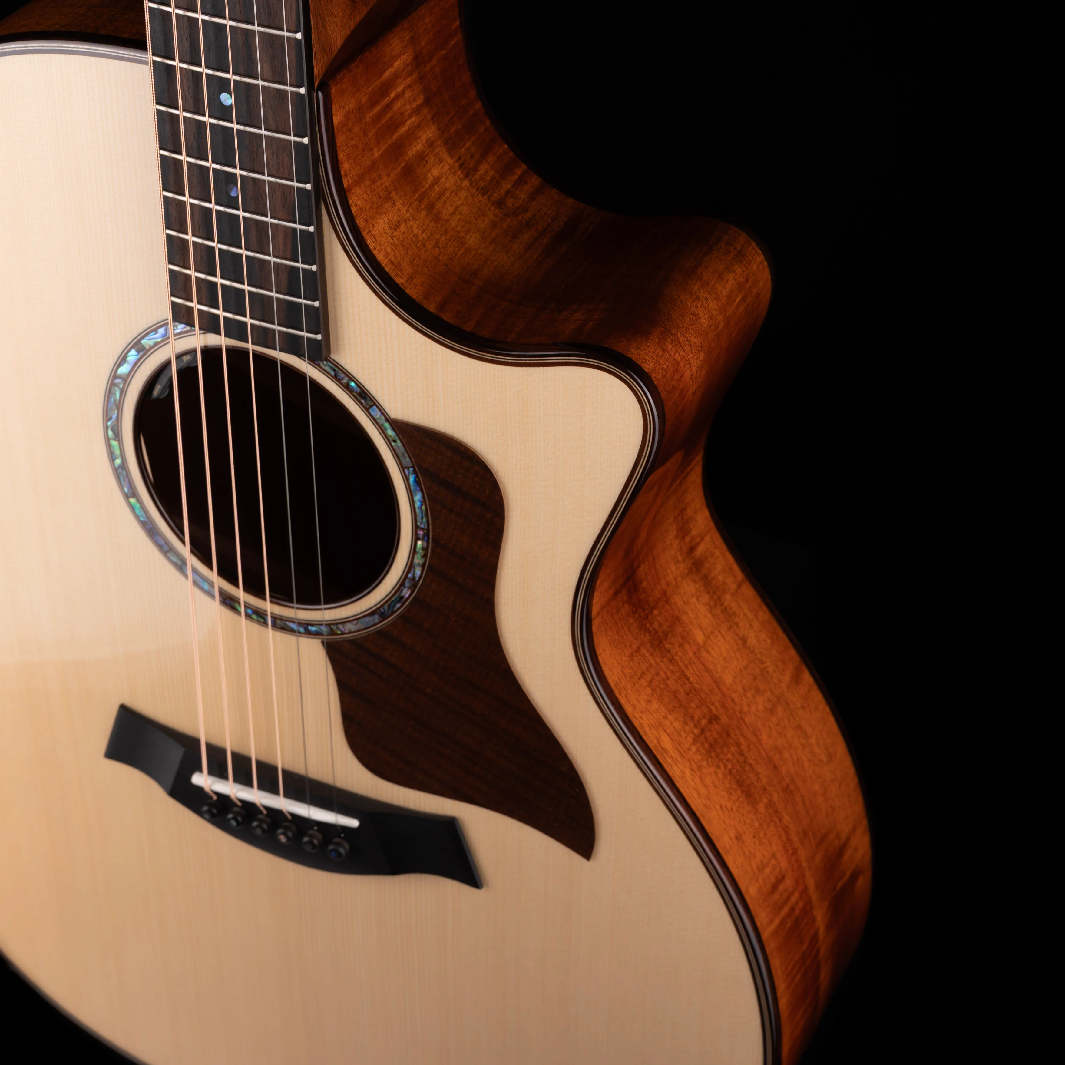 Taylor Truetone Custom Select 714ce Koa with Engelmann Spruce Natural With Case - Image 8
