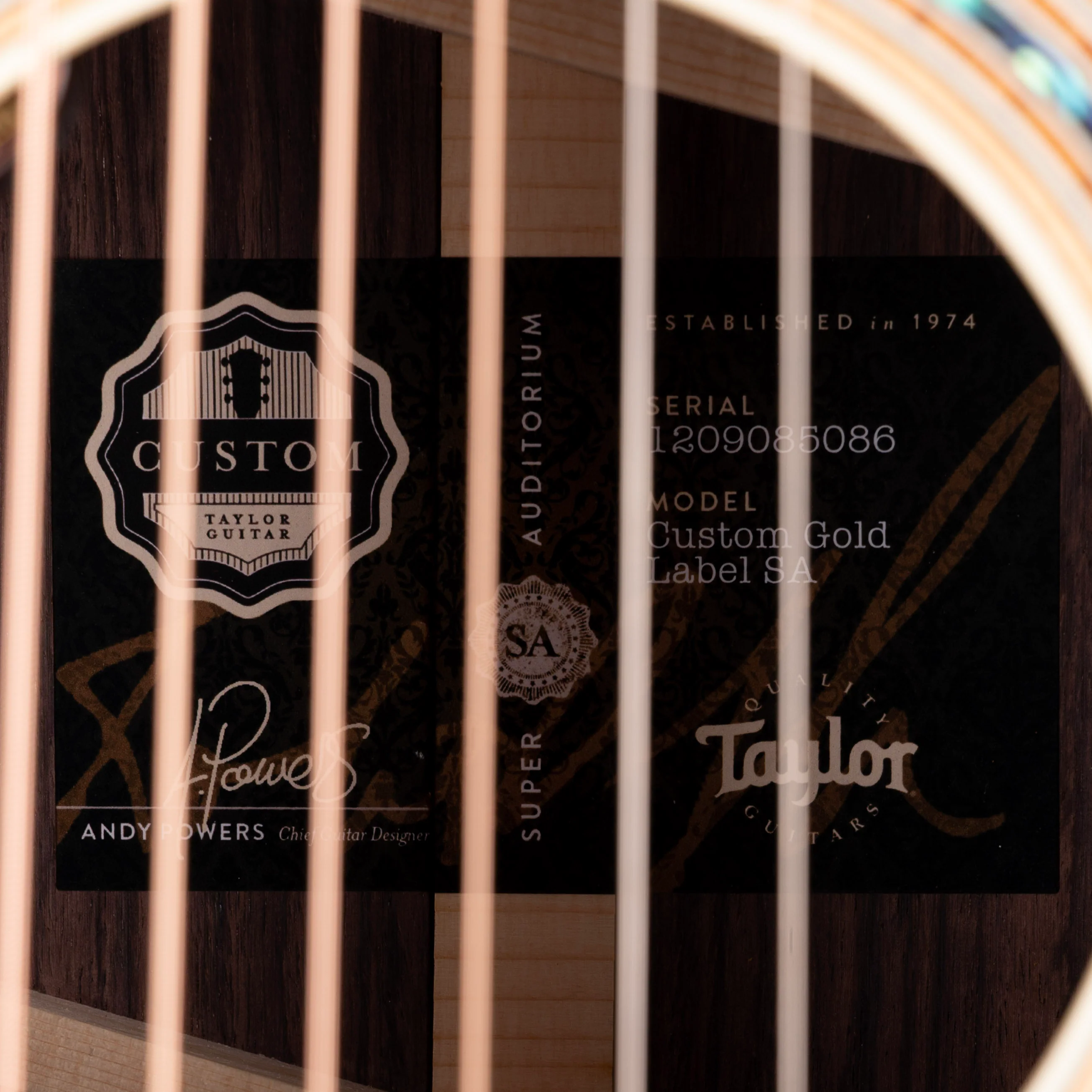Taylor Truetone Custom Select Gold Label 814e Super Auditorium Rosewood Natural with Case - Image 7