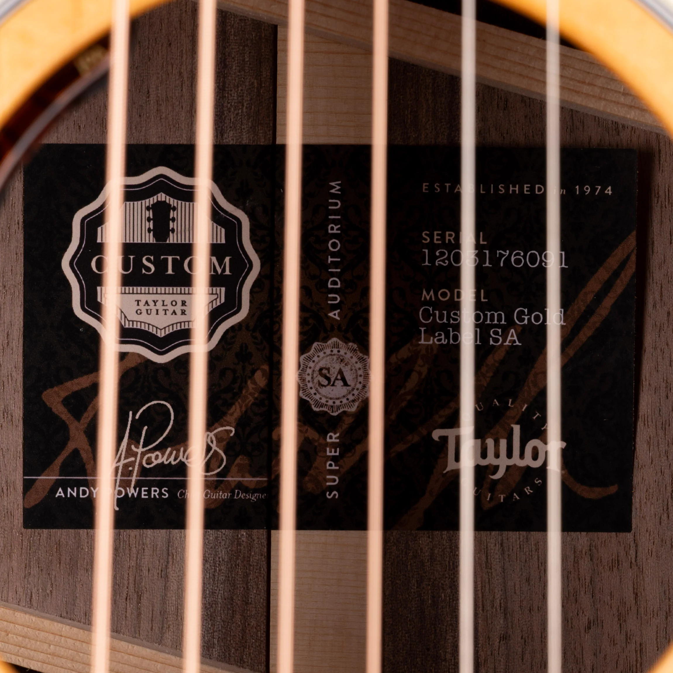 Taylor Truetone Select Gold Label 814e Super Auditorium Black Walnut Amber With Case - Image 8