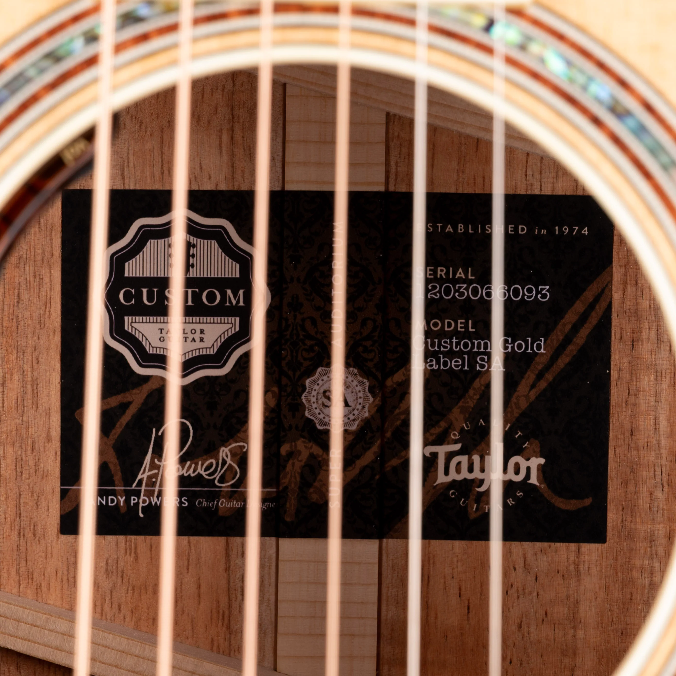 Taylor Truetone Select Gold Label 814e Super Auditorium Flame Koa Natural With Case - Image 9