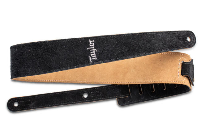 Taylor TS250-06 Taylor Strap Embroidered Suede Black 2.5"