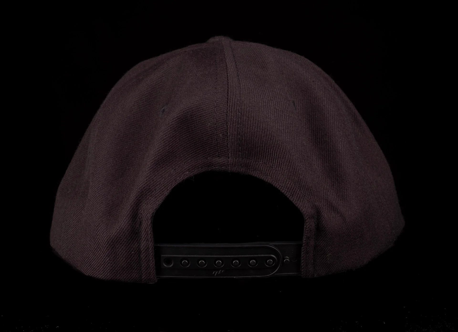 Truetone Music Flat Brim Snapback Hat Black with Red & White Logo - Image 5