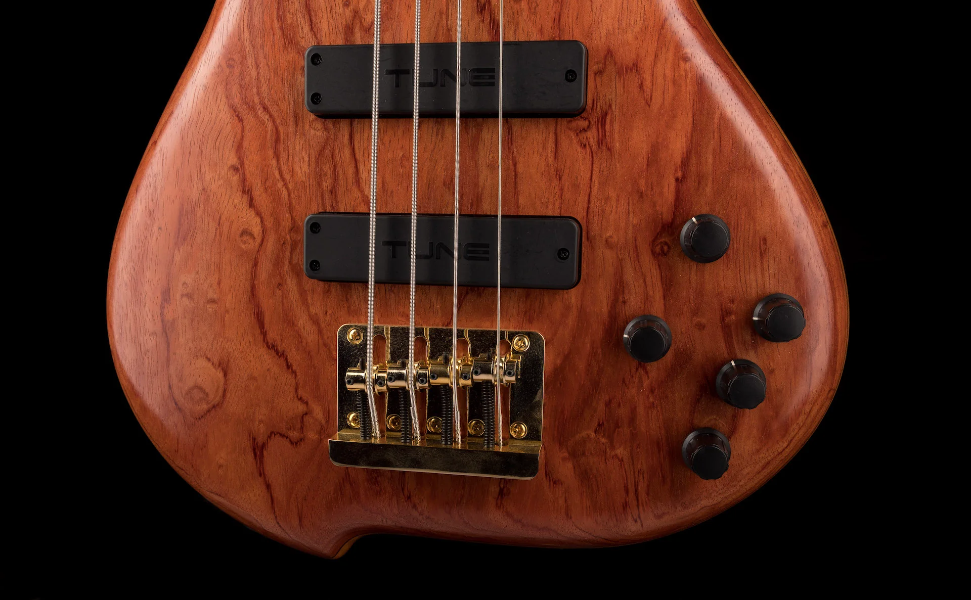 Tune TWB43-BB-TJ Mahogany Body Bubinga Top Made in Japan Bass With OHSC - Image 5