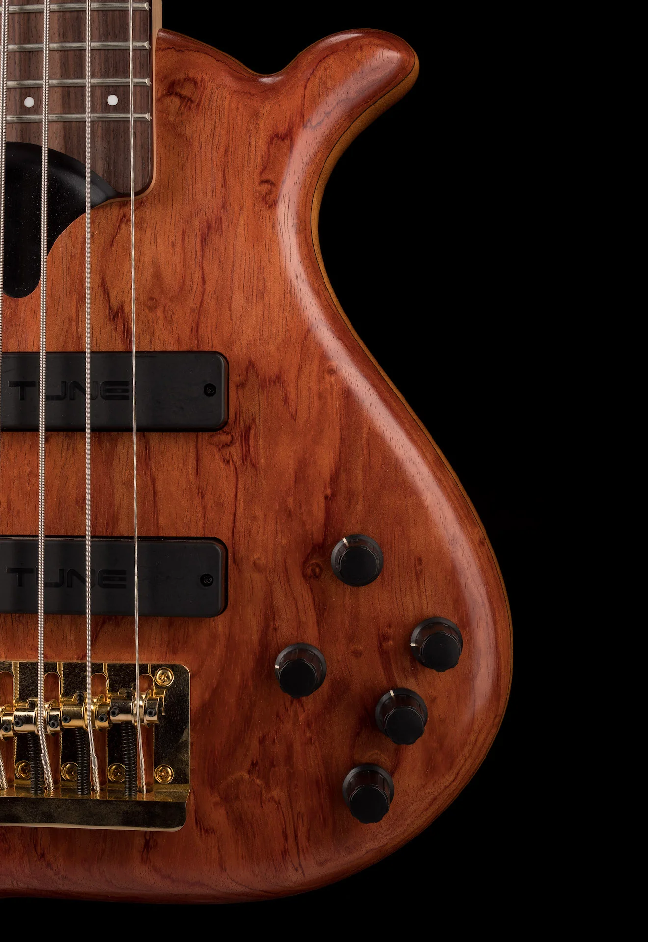 Tune TWB43-BB-TJ Mahogany Body Bubinga Top Made in Japan Bass With OHSC - Image 9