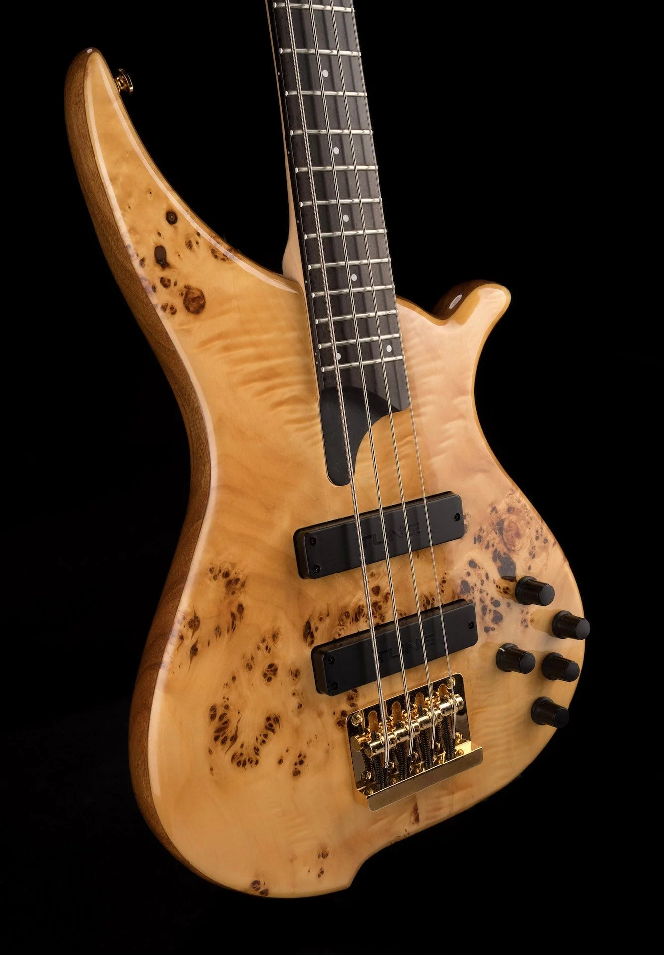 Pre Owned Tune TWB43-BR Electric Bass Burl Top Natural With OHSC - Image 10