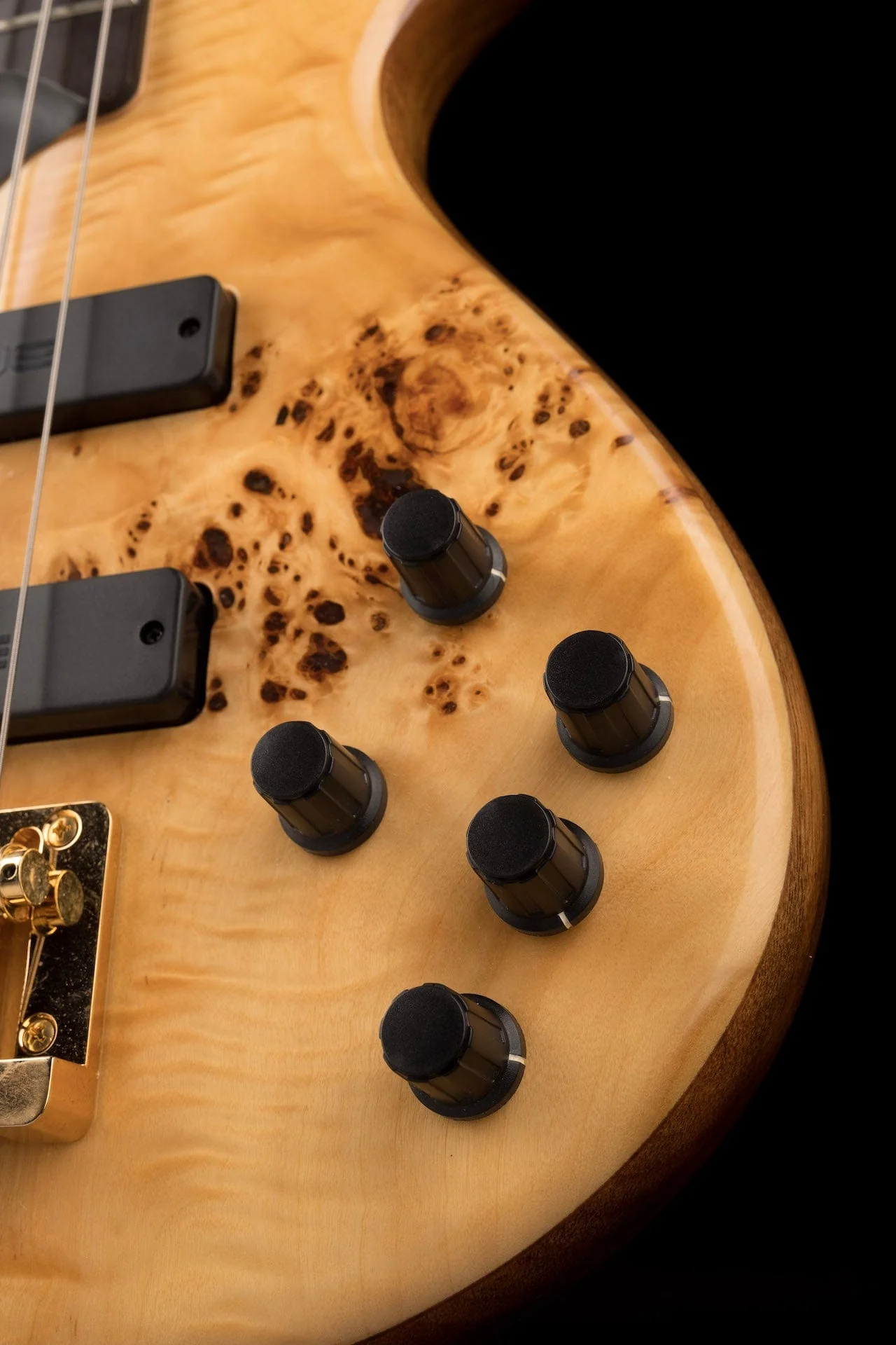 Pre Owned Tune TWB43-BR Electric Bass Burl Top Natural With OHSC - Image 8