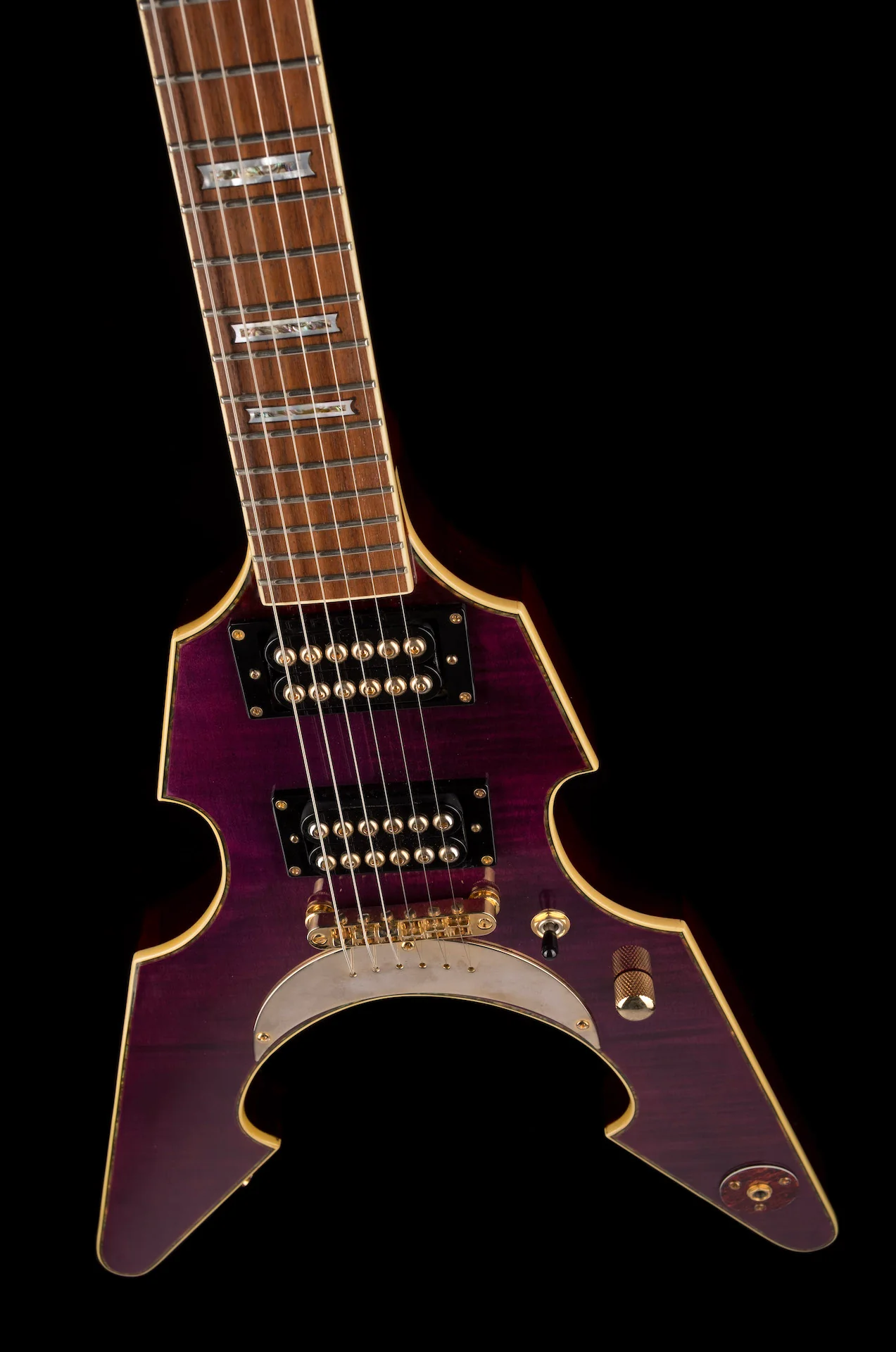 Turser Warlock Flying V Red With Gig Bag - Image 4