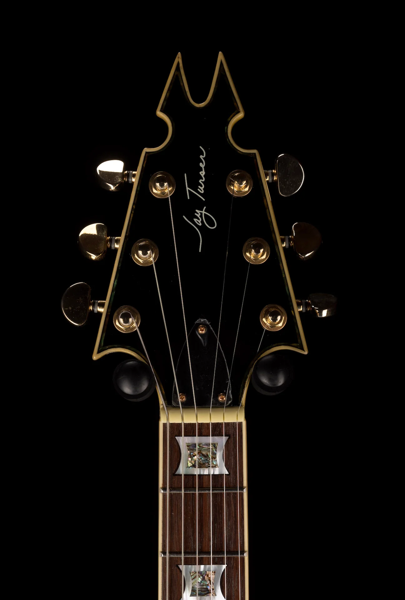 Turser Warlord Flying V Black With Gig Bag - Image 12