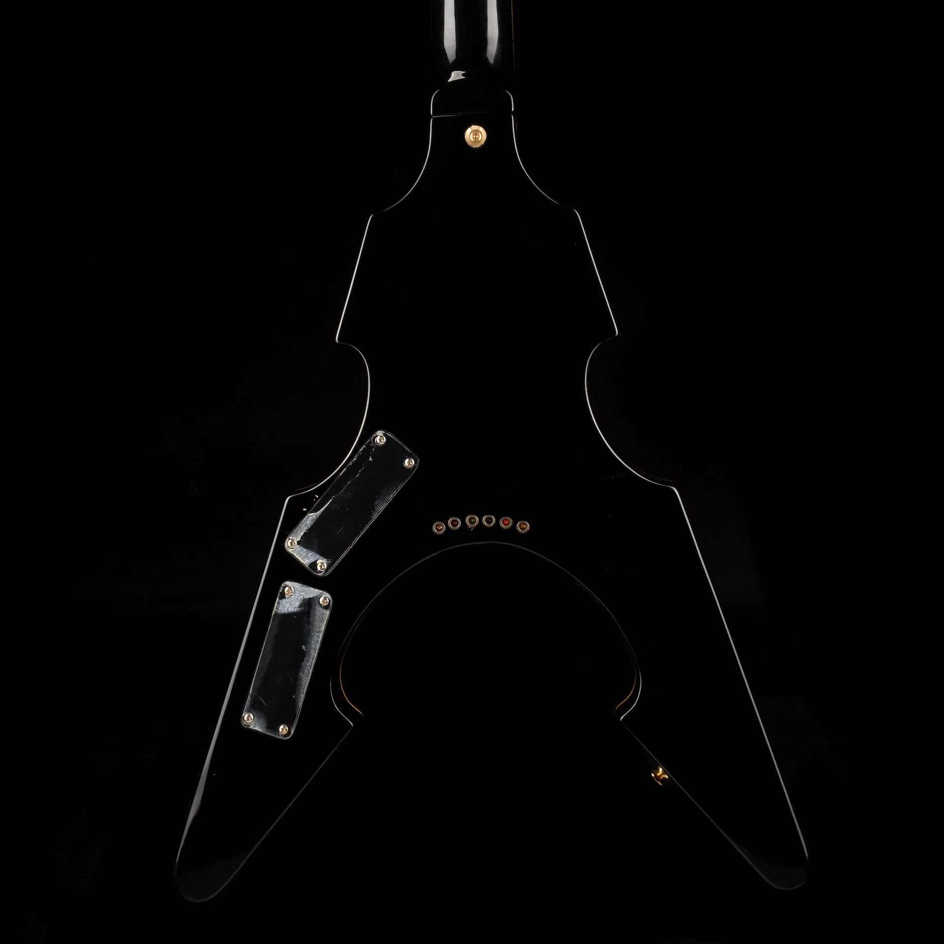 Turser Warlord Flying V Black With Gig Bag - Image 9