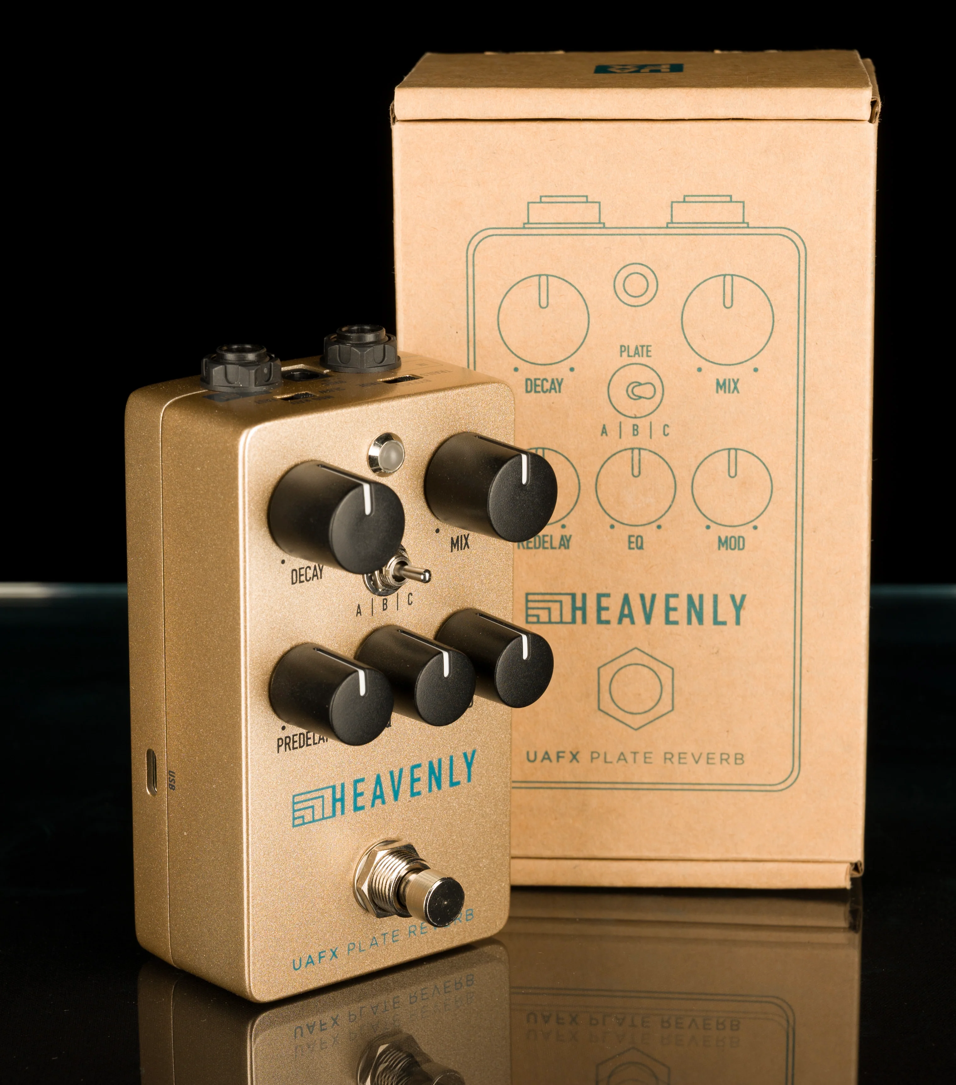 Used Universal Audio Heavely Plate Reverb Pedal With Box