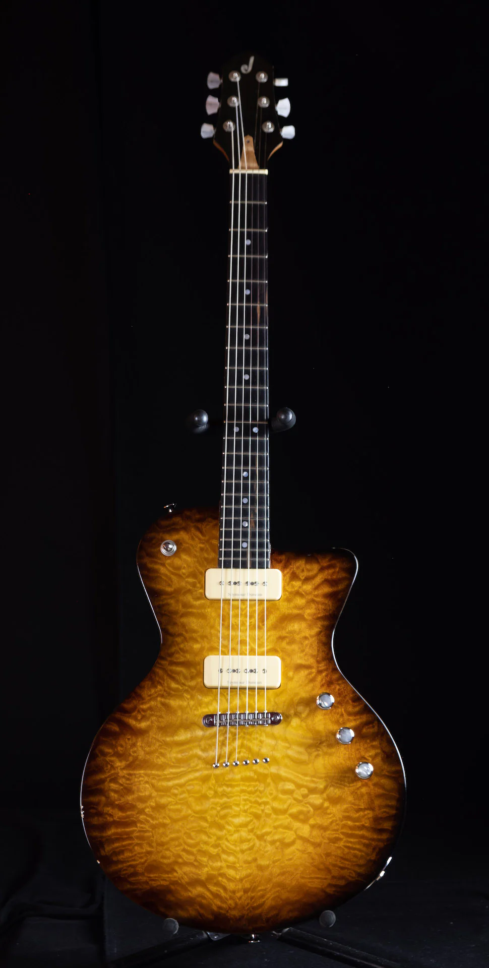 Used '02 Jackson Custom Shop Sweetone Jazz'r Tobacco Sunburst w/ OHSC - Image 2