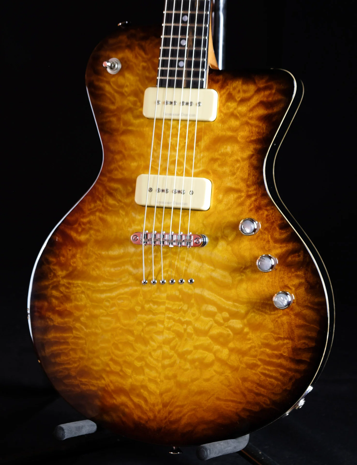 Used '02 Jackson Custom Shop Sweetone Jazz'r Tobacco Sunburst w/ OHSC - Image 3
