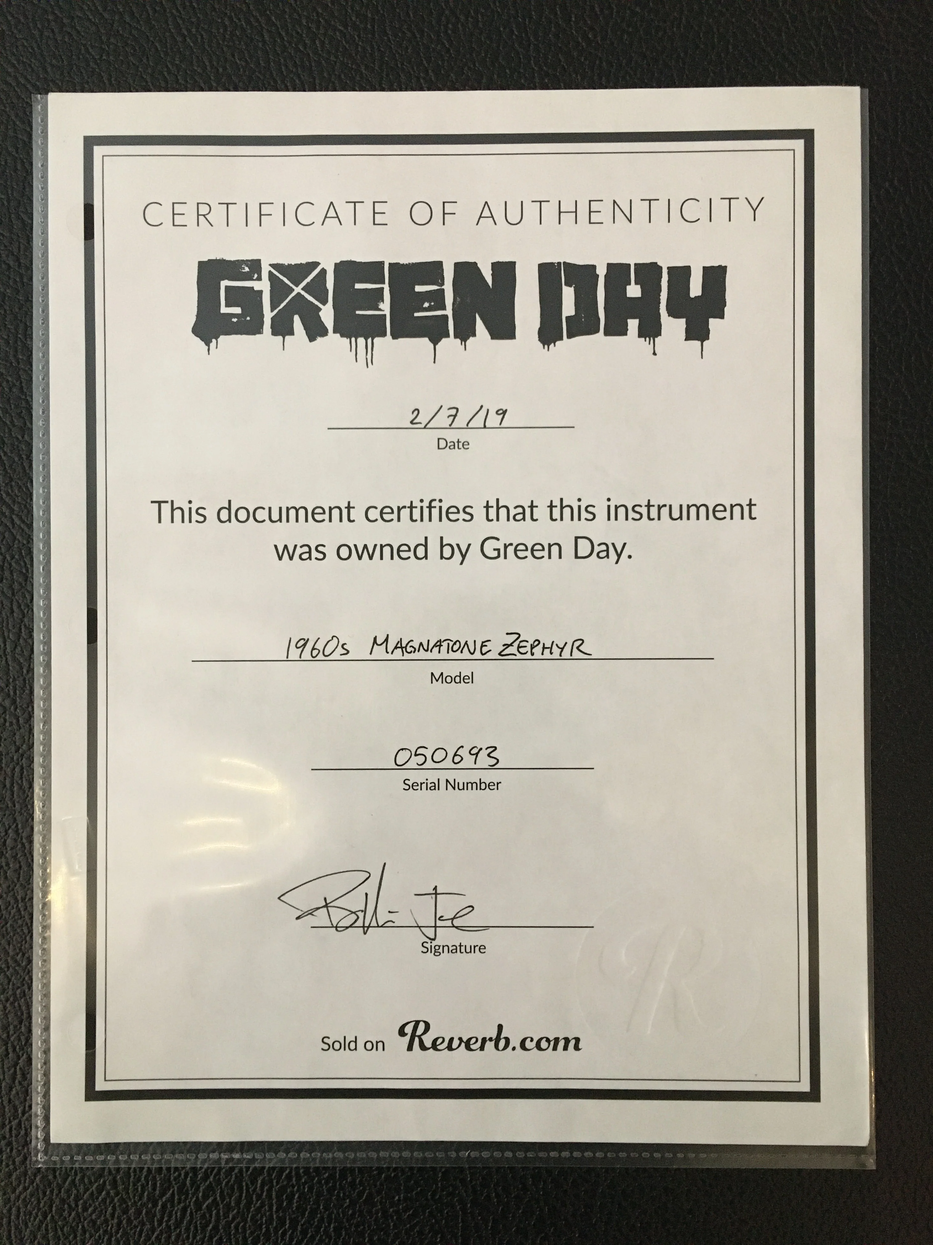 Used 1960 Magnatone Zephyr Electric Guitar Owned/Played by Billie Joe Armstrong of Green Day - Image 17