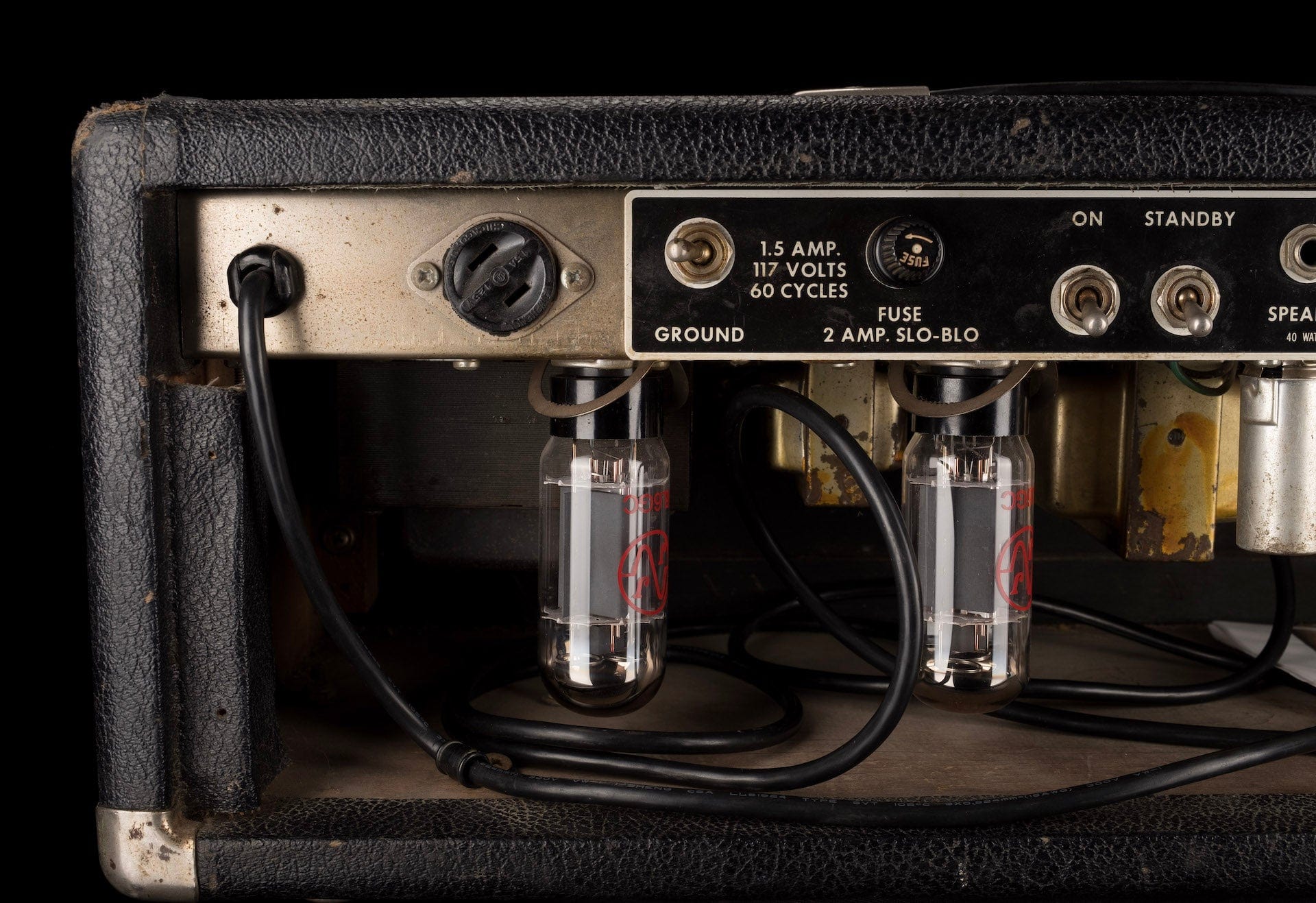 Vintage 1965 Fender Bandmaster Guitar Amp Head - Image 13