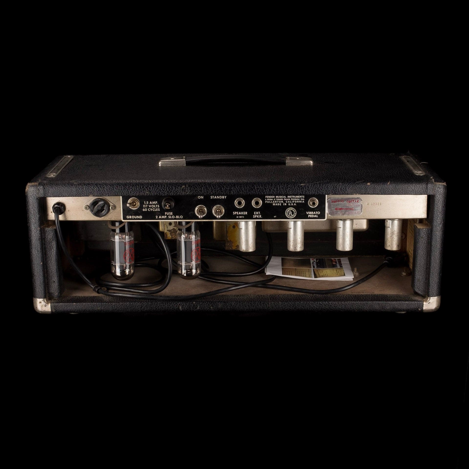 Vintage 1965 Fender Bandmaster Guitar Amp Head - Image 2