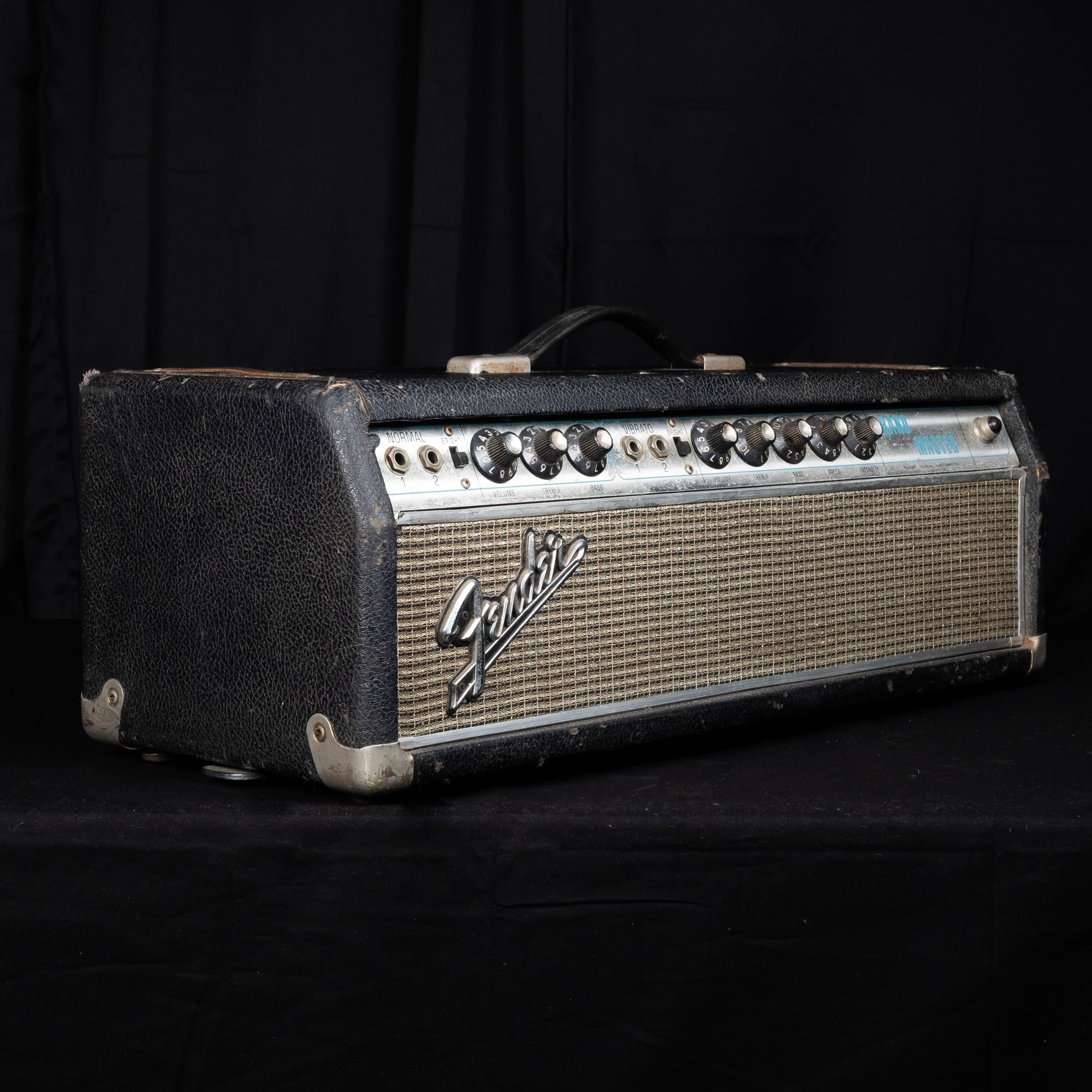 Vintage '68 Fender Bandmaster Tube Guitar Amplifier Head AB763 Circuit - Image 6
