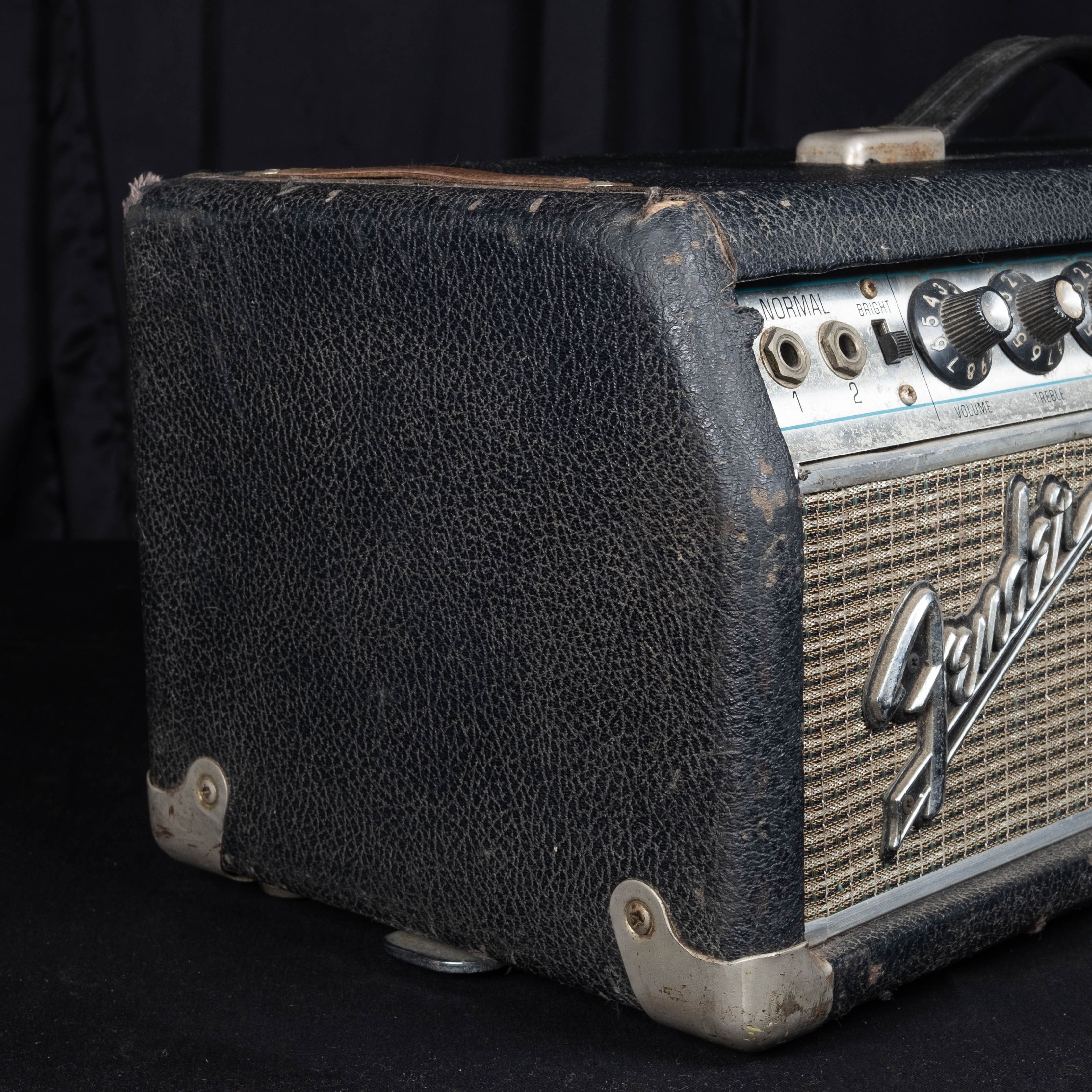 Vintage '68 Fender Bandmaster Tube Guitar Amplifier Head AB763 Circuit - Image 7