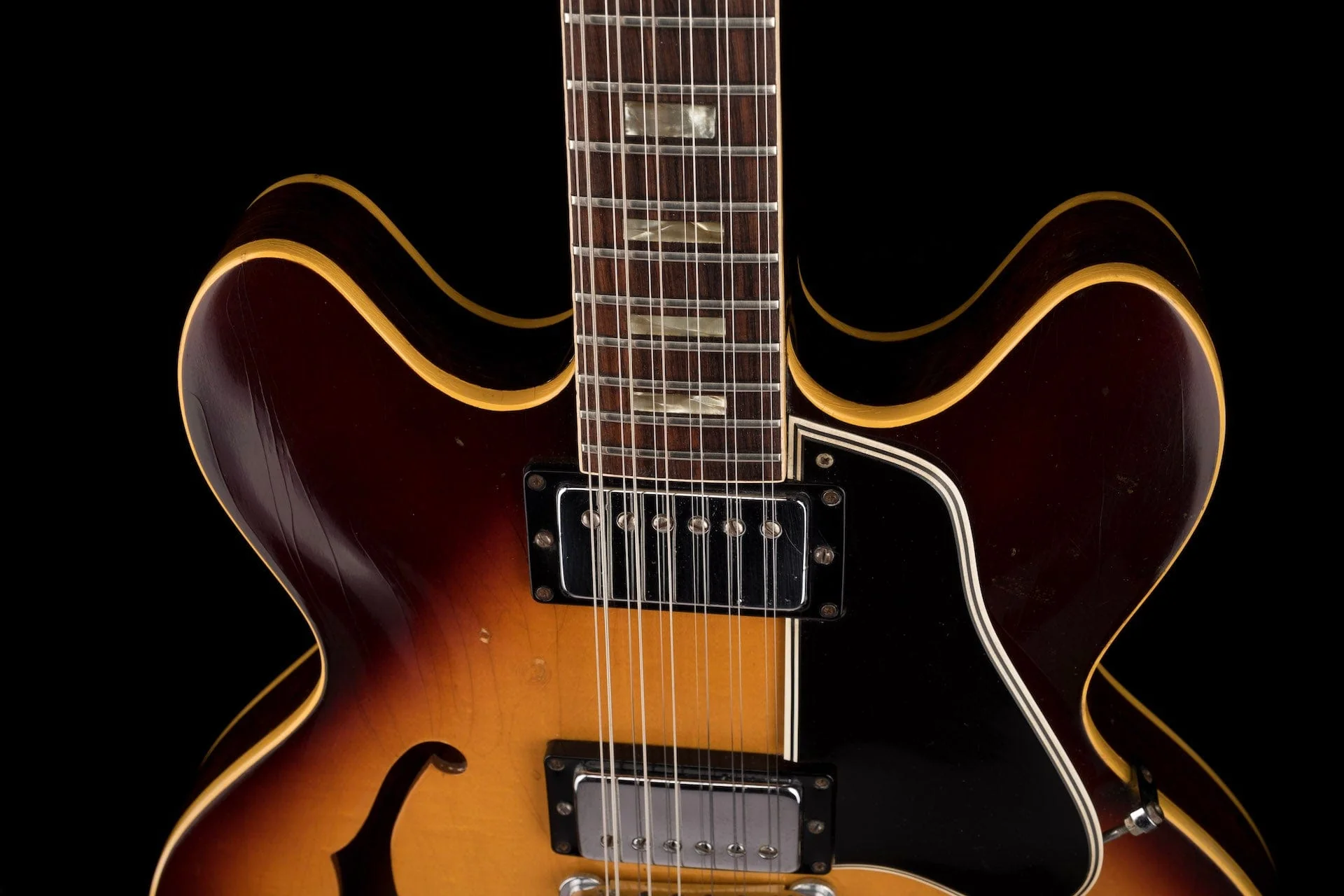 Vintage 1968 Gibson ES-335-12 Sunburst With Case - Image 3